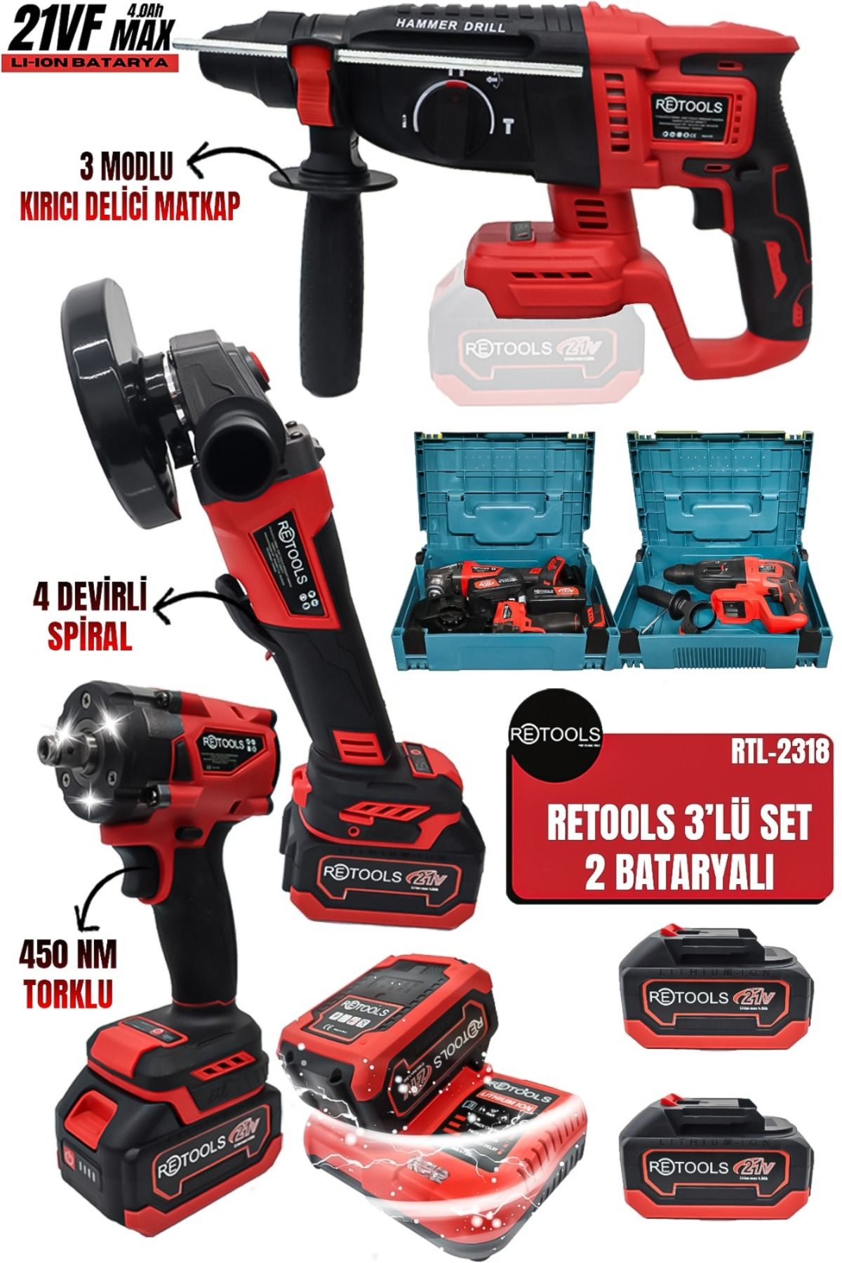 RETOOLS 3’LÜ SET