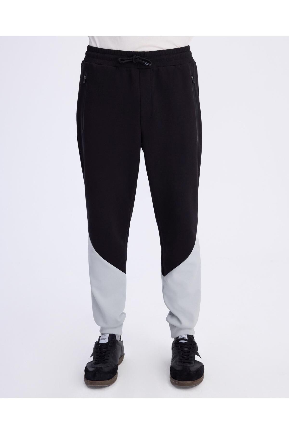Kappa Nisty Pant Erkek Gri-Siyah Regular Fit Eşofman Altı