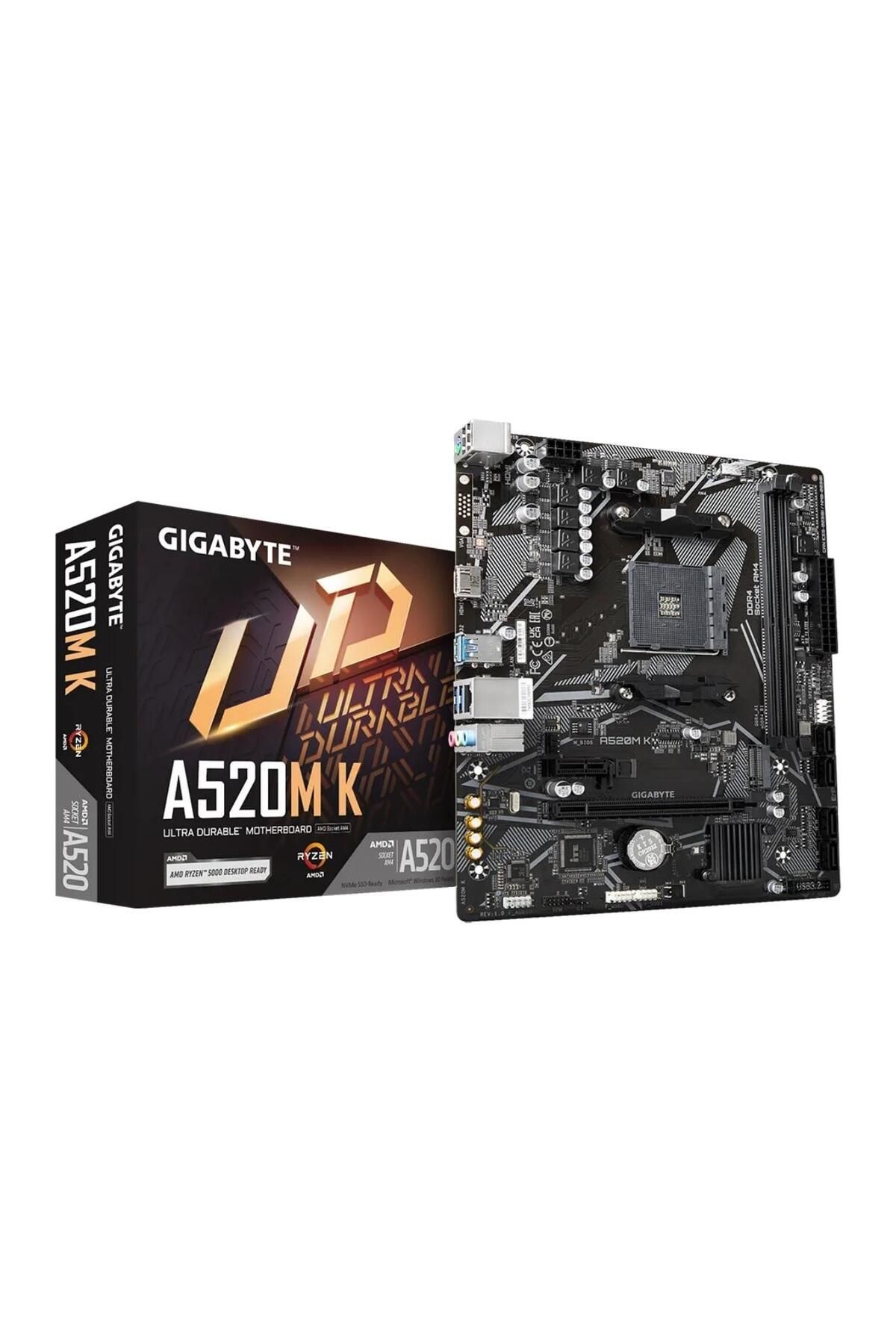Gigabyte A520m-k V2 Ddr4 5100mhz Pcı-e Gen3 M.2 Us