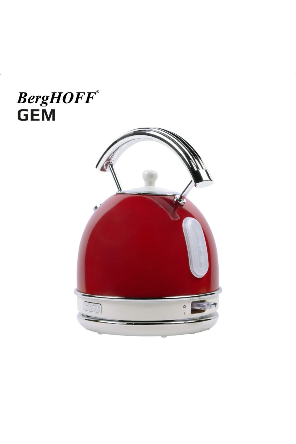 Berghoff GEM RETRO 1.7L KIRMIZI YUVARLAK SU ISITICI