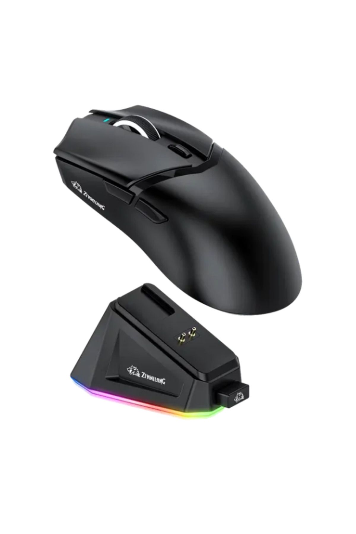 ATAsoft ELEKTRONİK Since 2021 X2 Kablosuz (3 modlu)24.000DPI Oyuncu Mouse PAW3311 Sensör Şarj İstasyon Grip Tape Ve Skatez Hediye