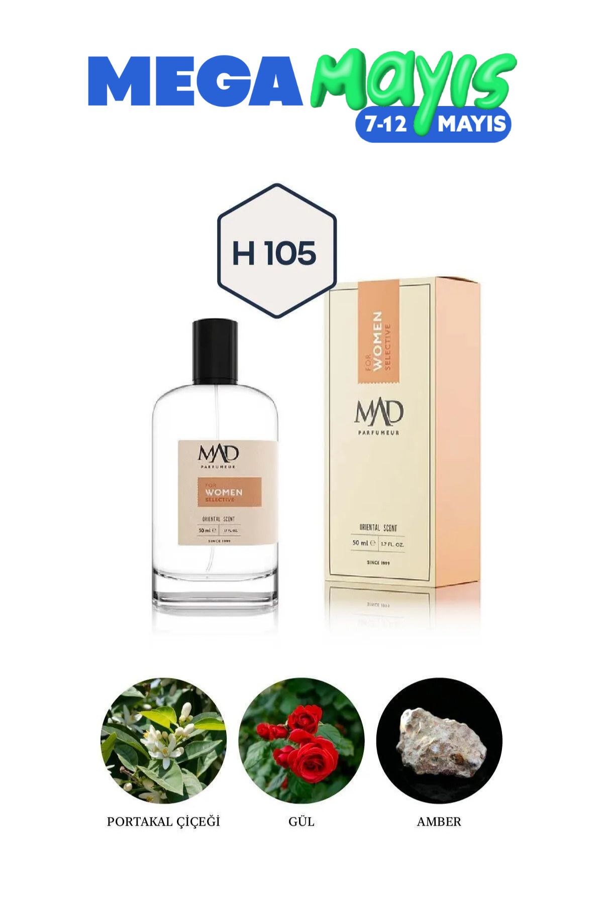 Mad Parfüm Mad H105 Selective 50 ml Kadın Parfüm