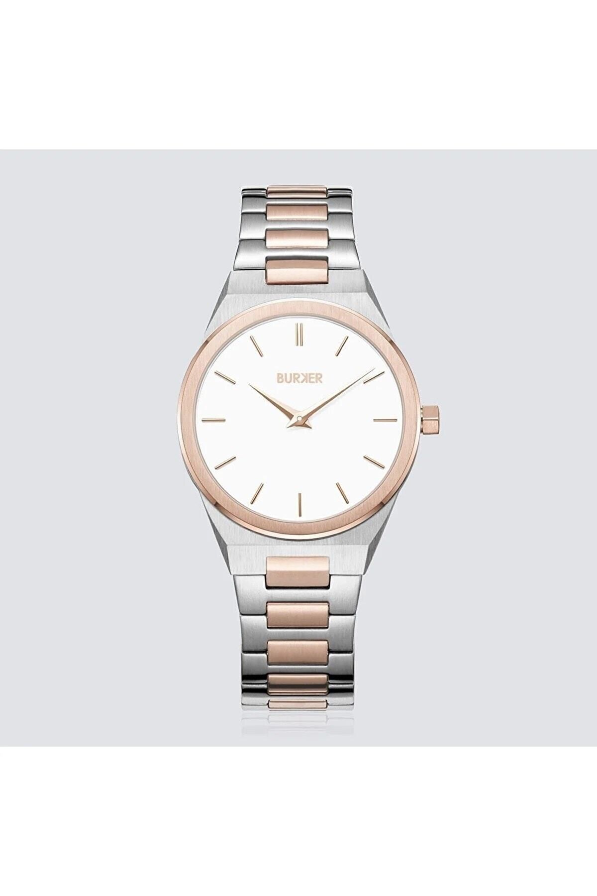 Burker Emma Rose Gold Silver Kadin Kol Saati