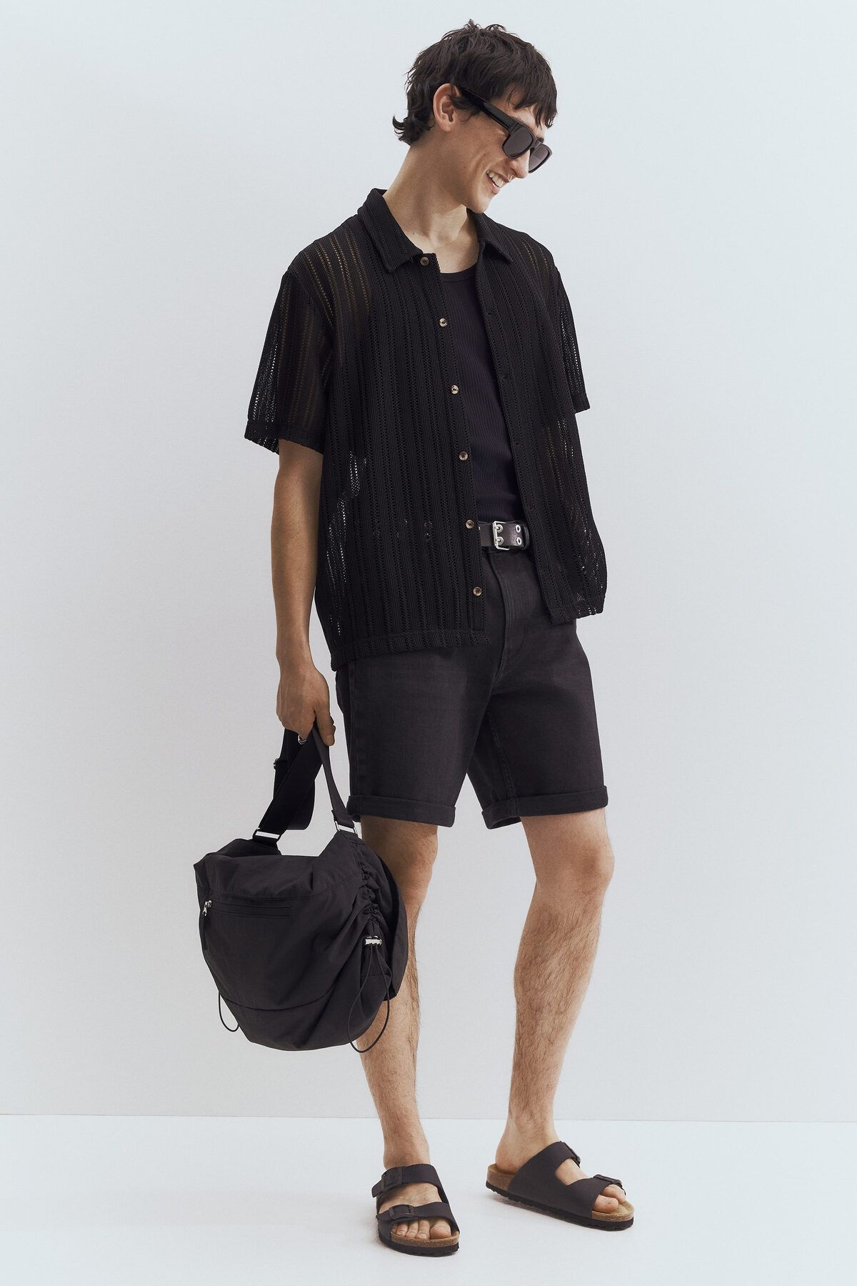 H&M Dar Kesimli Kot Şort