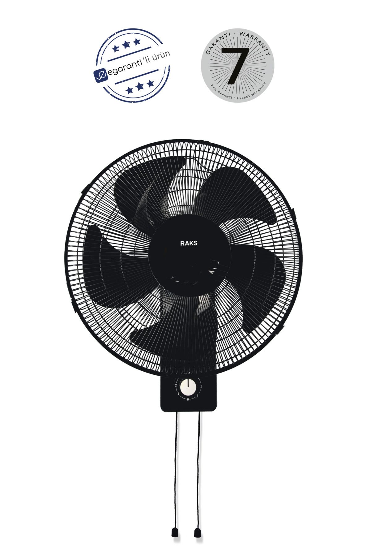 Raks Wf 16 Mx Duvar Vantilatörü 70w Siyah