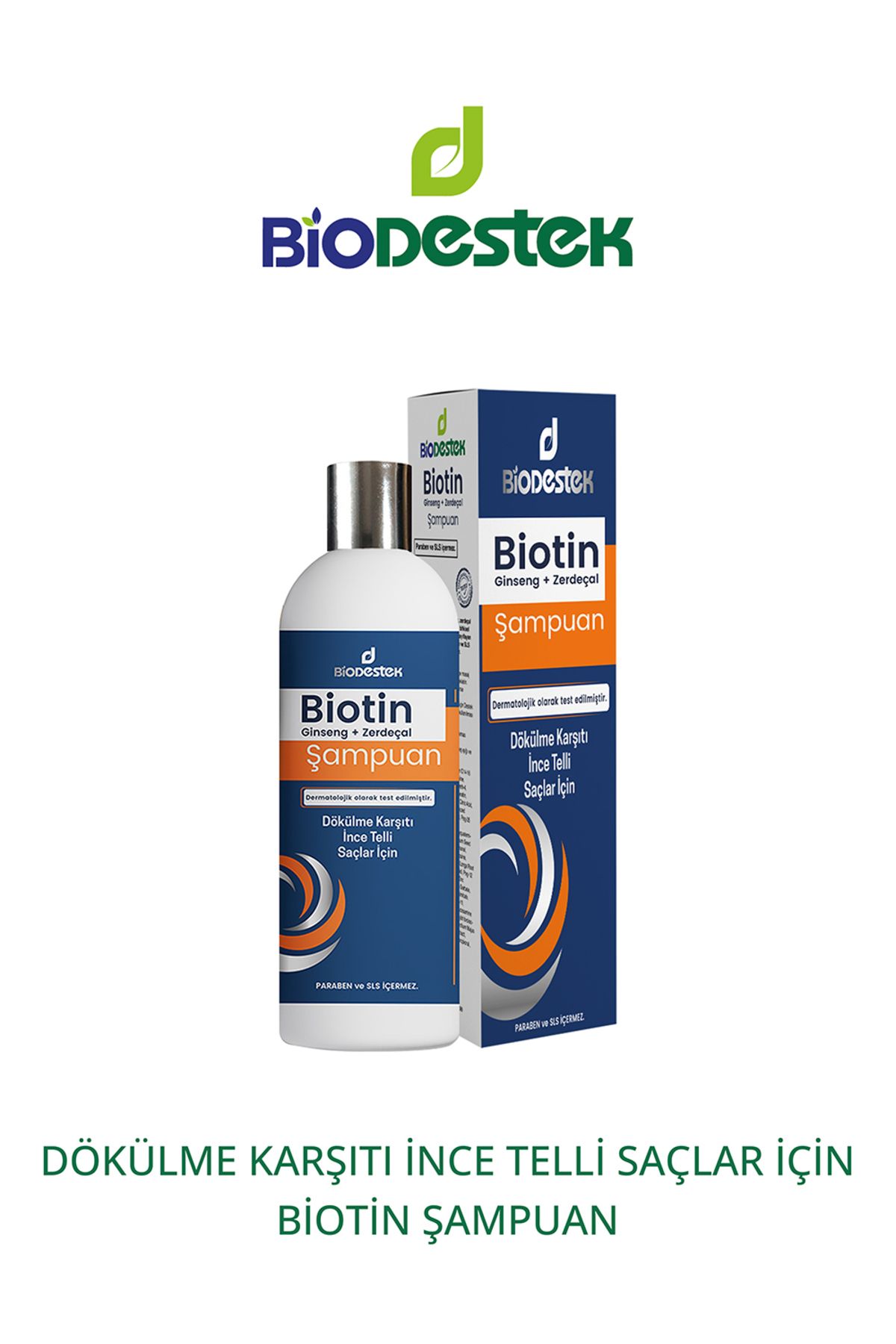 Destek Biotin Şampuan ( Dökülme Karşıtı ) 330 Ml. Biotin Zerdeçal Ginseng Şampuan
