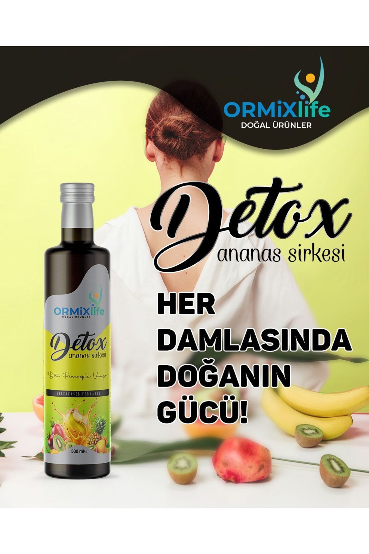 ORMİXlife Detox Sirkesi Geleneksel Fermante 500 ml