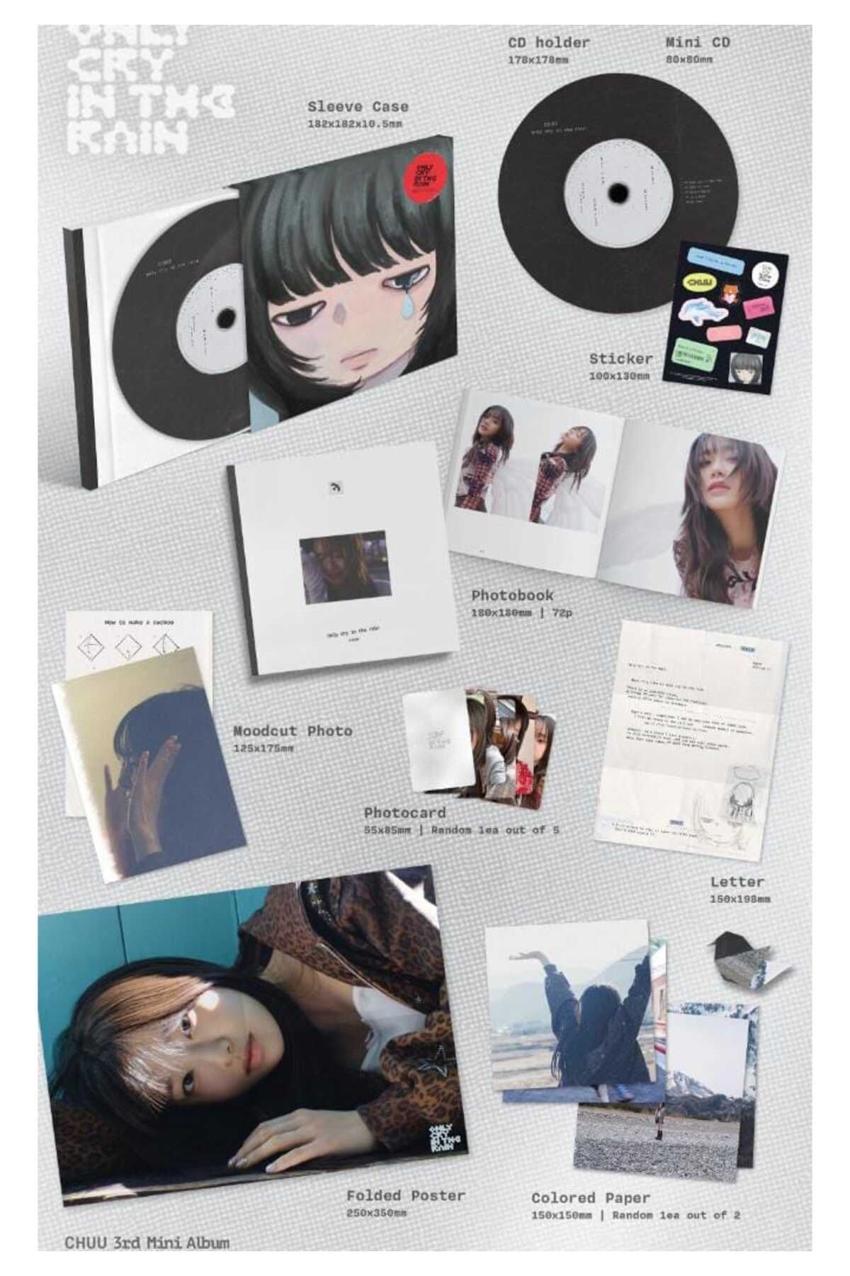 tays store CHUU - 3rd Mini Album [Only cry in the rain]