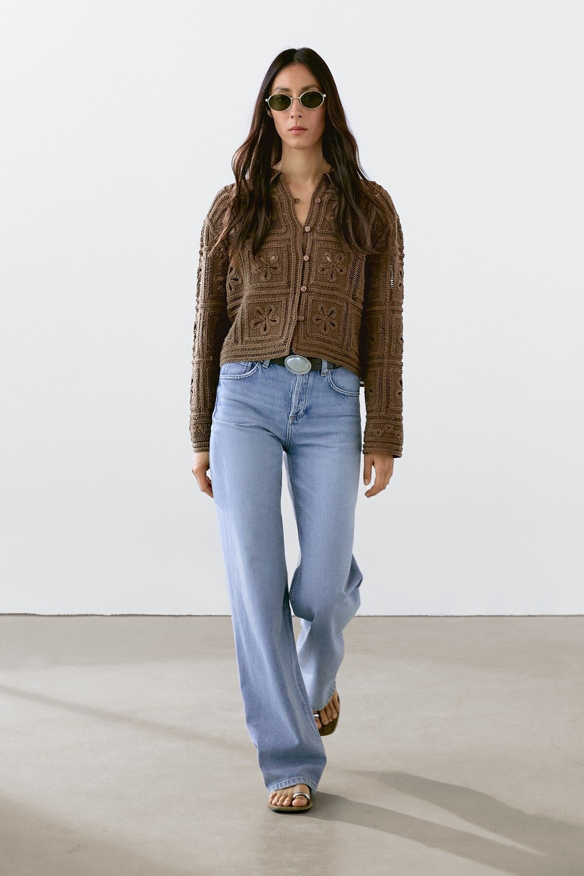 Massimo Dutti Kroşe örgü hırka