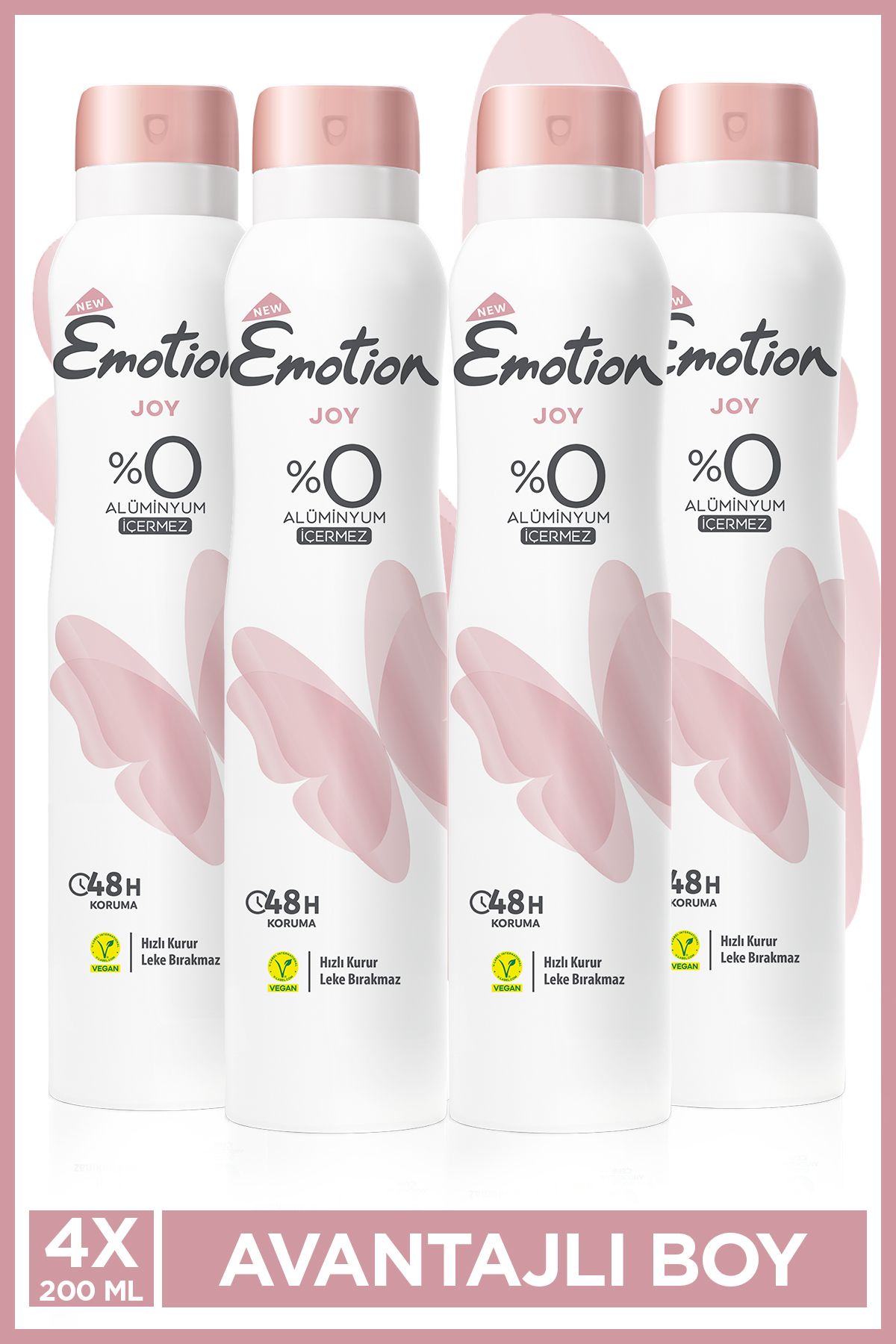 Emotion Joy Kadın Deodorant 4x200 Ml