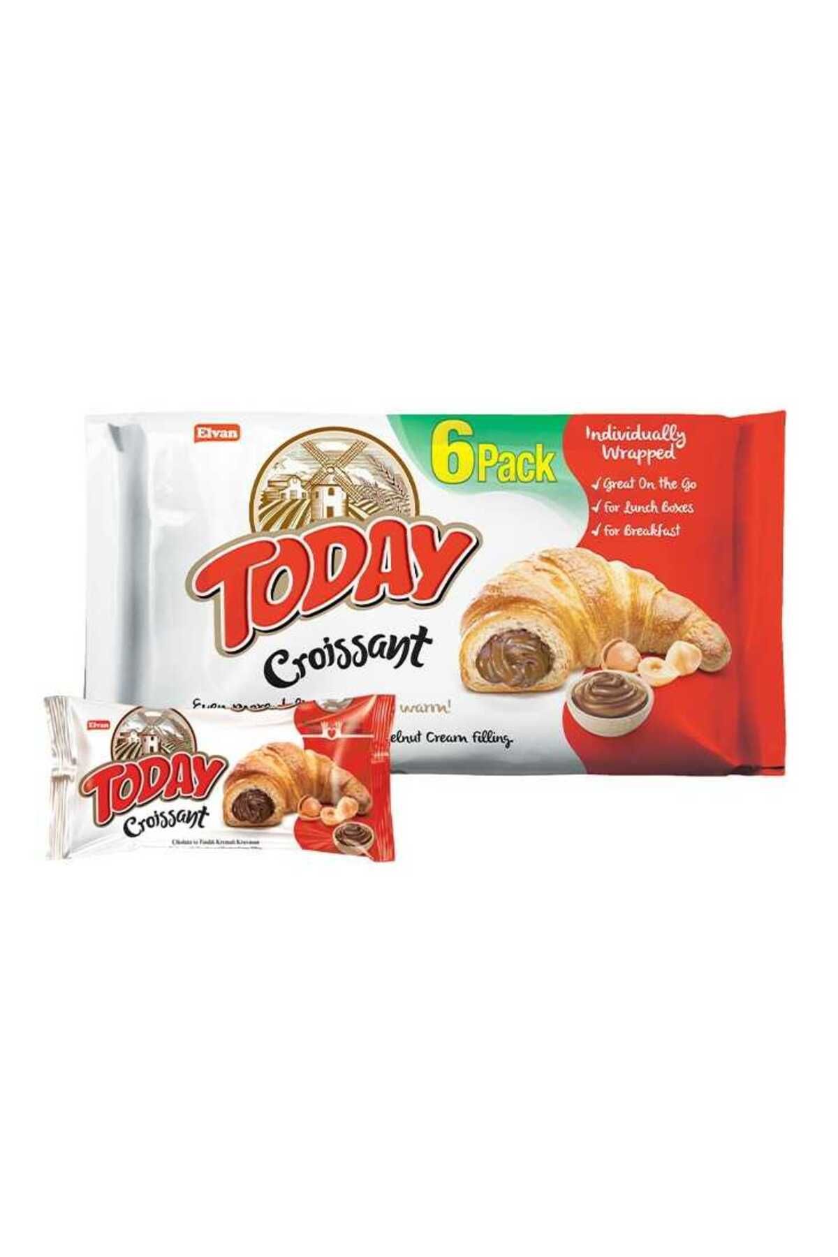 Elvan Today Kruvasan Çikolatalı 40 Gr. 6 Adet (1 KUTU)