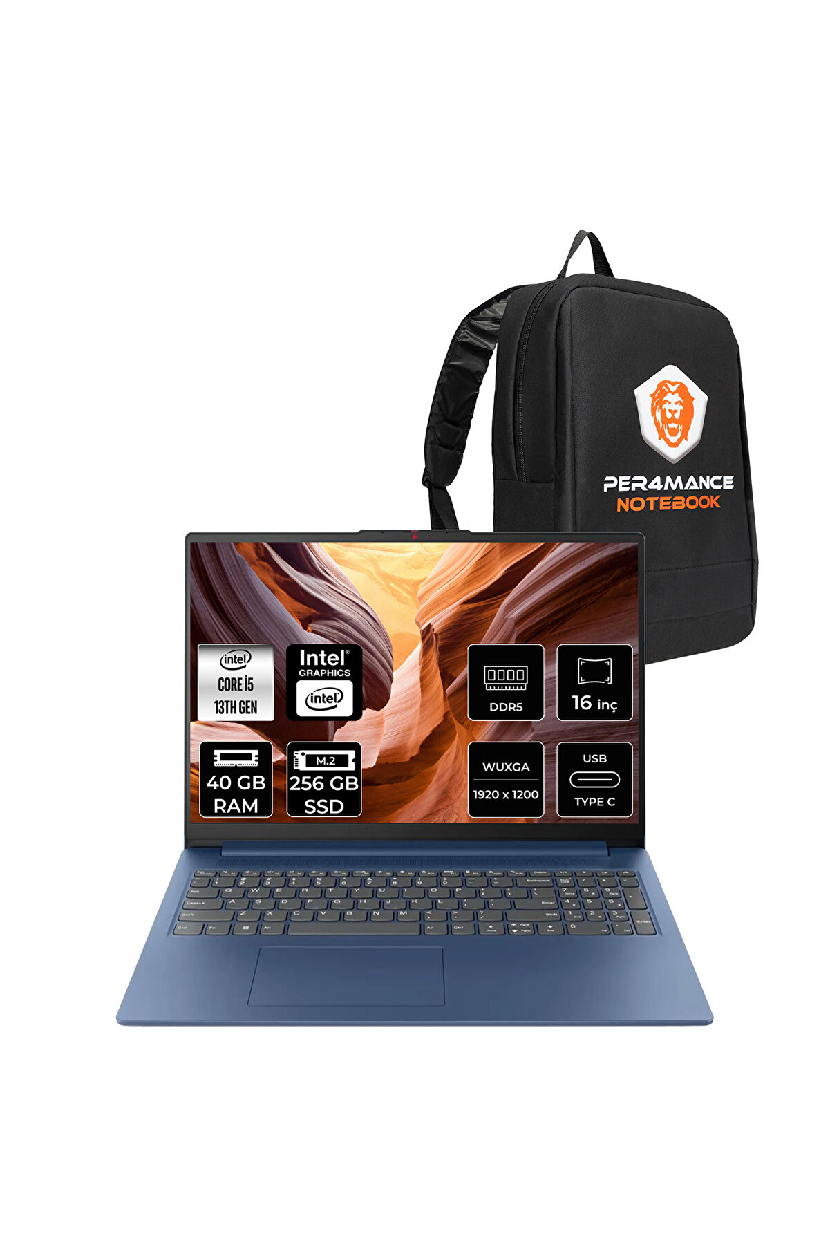 IdeaPad Slim 3 i5 13420H 40GB DDR5 256GB SSD 16