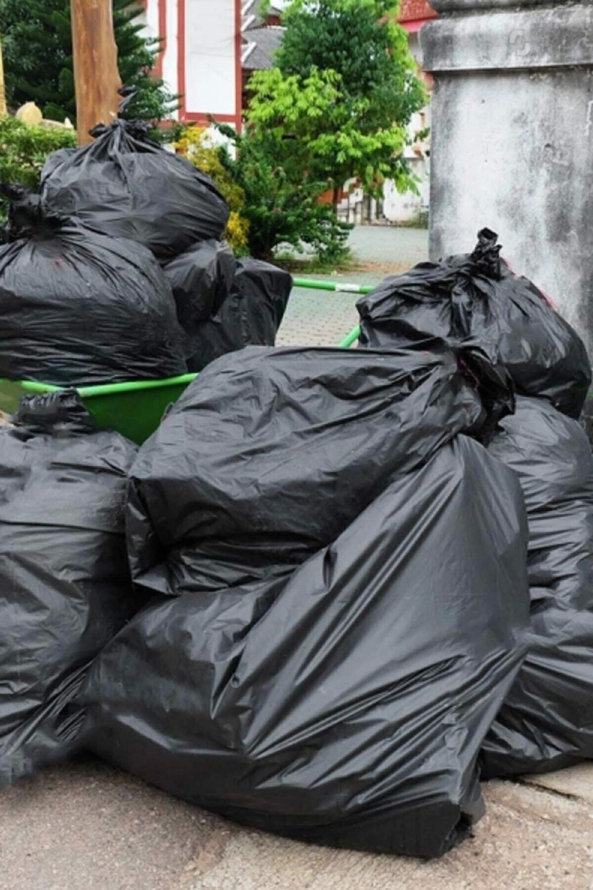Mçb Group Siyah 120x150 Cm 10adet Ekstra Büyük Taşıma Ambalaj Paketleme Poşeti Konteynır Çöp Torbası Poşeti