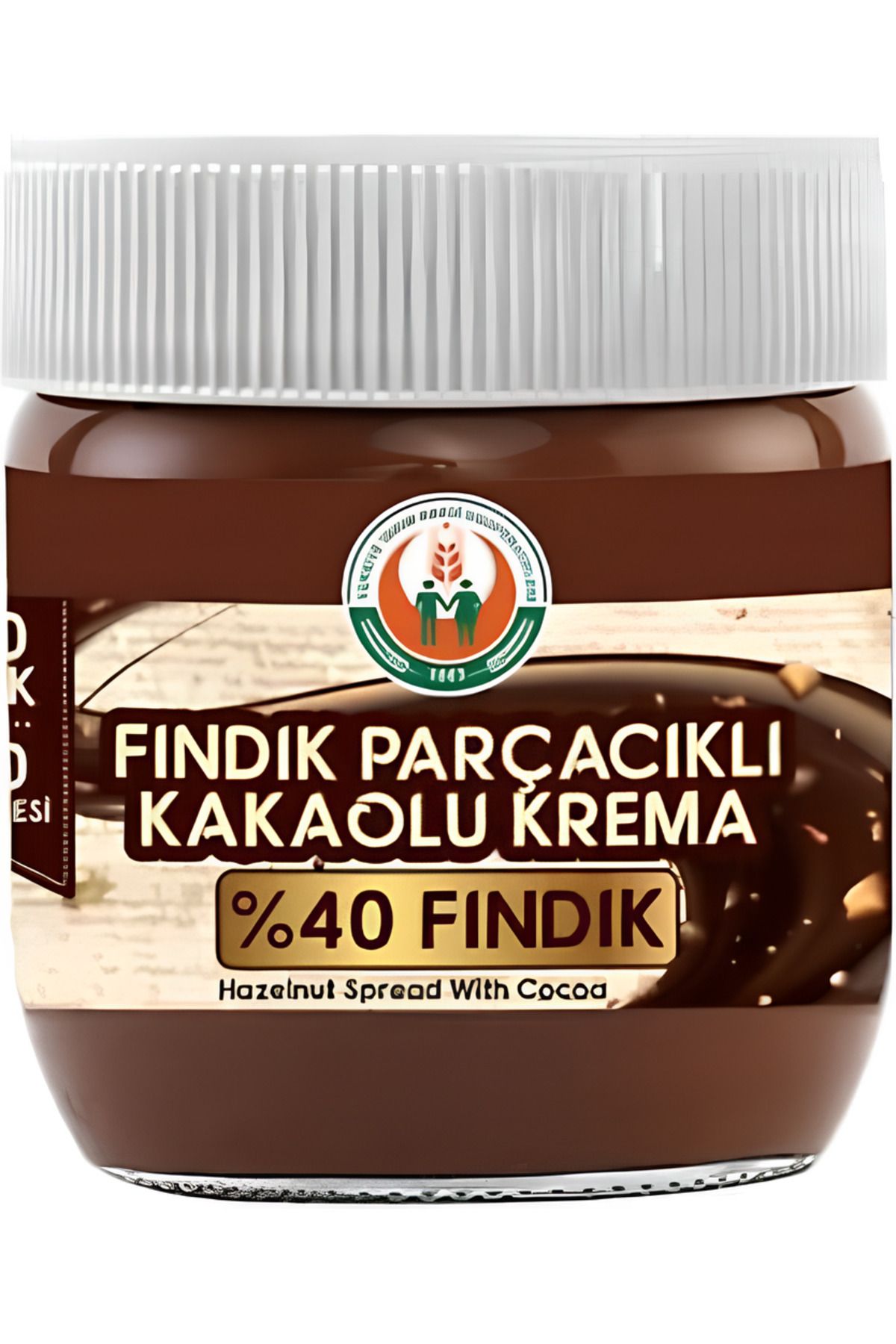 Türkiye Tarım Kredi Kooperatifleri Tarım Kredi Fındık Parçacıklı Kakaolu Krema %40 Fındık 400 gr