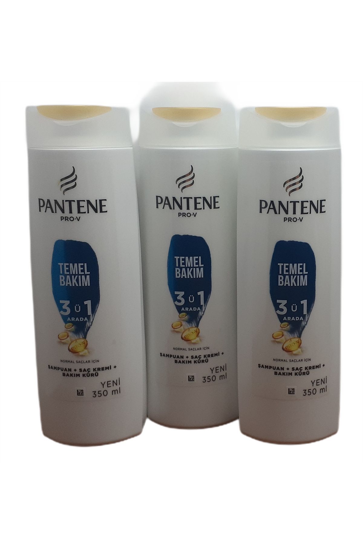 Pantene TEMEL BAKIM 3 'Ü 1 ARADA 350 ML ŞAMPUAN X 3 ADET