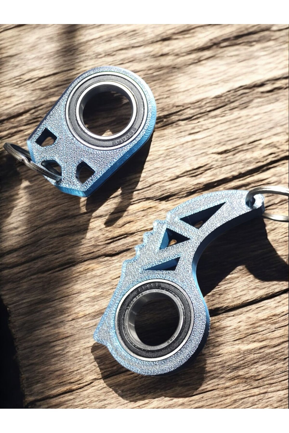 BsdHome 2’li 3d Baskı Keyrambit - Fidget Spinner Anahtarlık Seti - Rulmanlı Ve Dayanıklı Tasarım