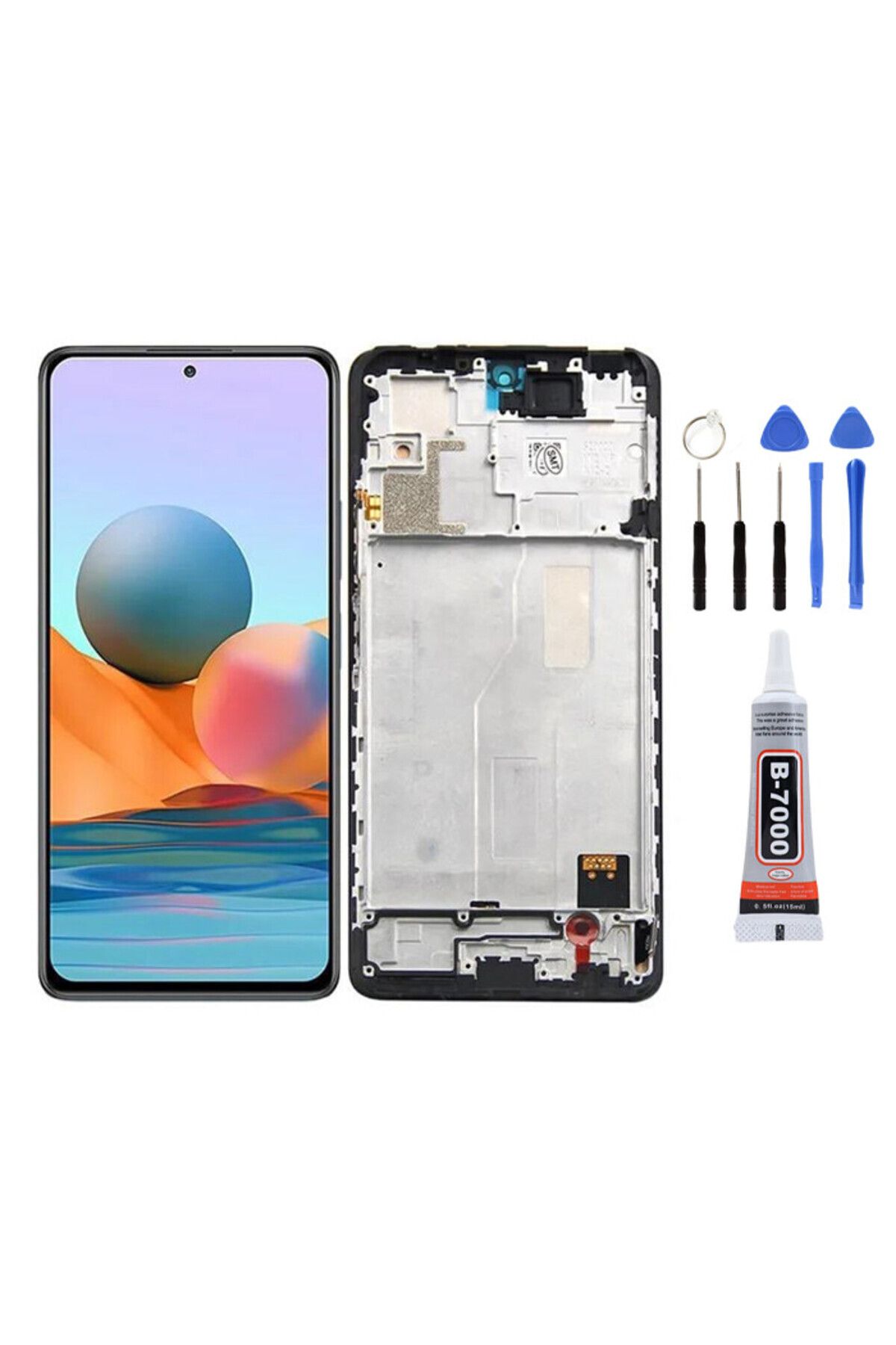 TamirCep Xiaomi Redmi Note 10 Pro Çıtalı Uyumlu Ekran Lcd Dokunmatik Tamir Seti Hediyeli