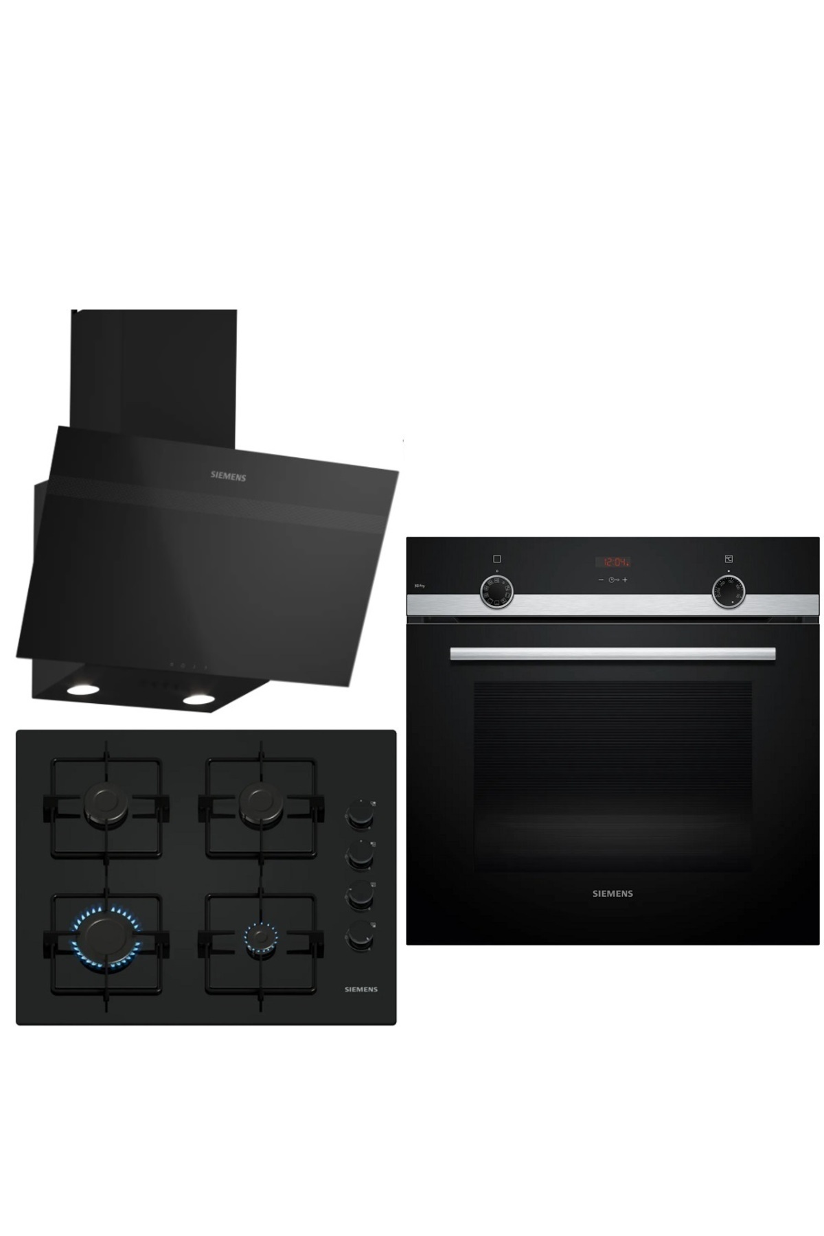 Ankastre Siyah Ankastre Set 175 (HB534FER3T-EO6C6PP30O-LC63KPJ60T)