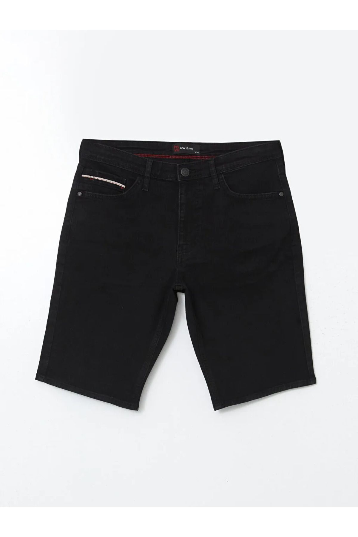 LC Waikiki LCW Jeans Siyah Slim Fit Erkek Jean Şort