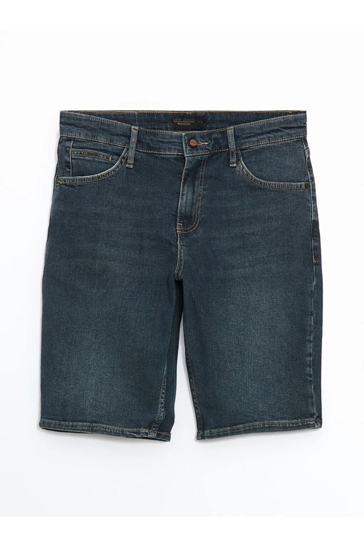 LC Waikiki LCW Jeans Yeşil Standart Kalıp Erkek Jean Şort