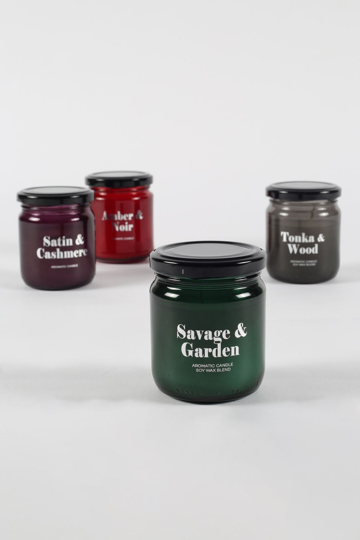 Rakle Glam Gümüş 4'lü Kavanoz Mum Seti 110 gr