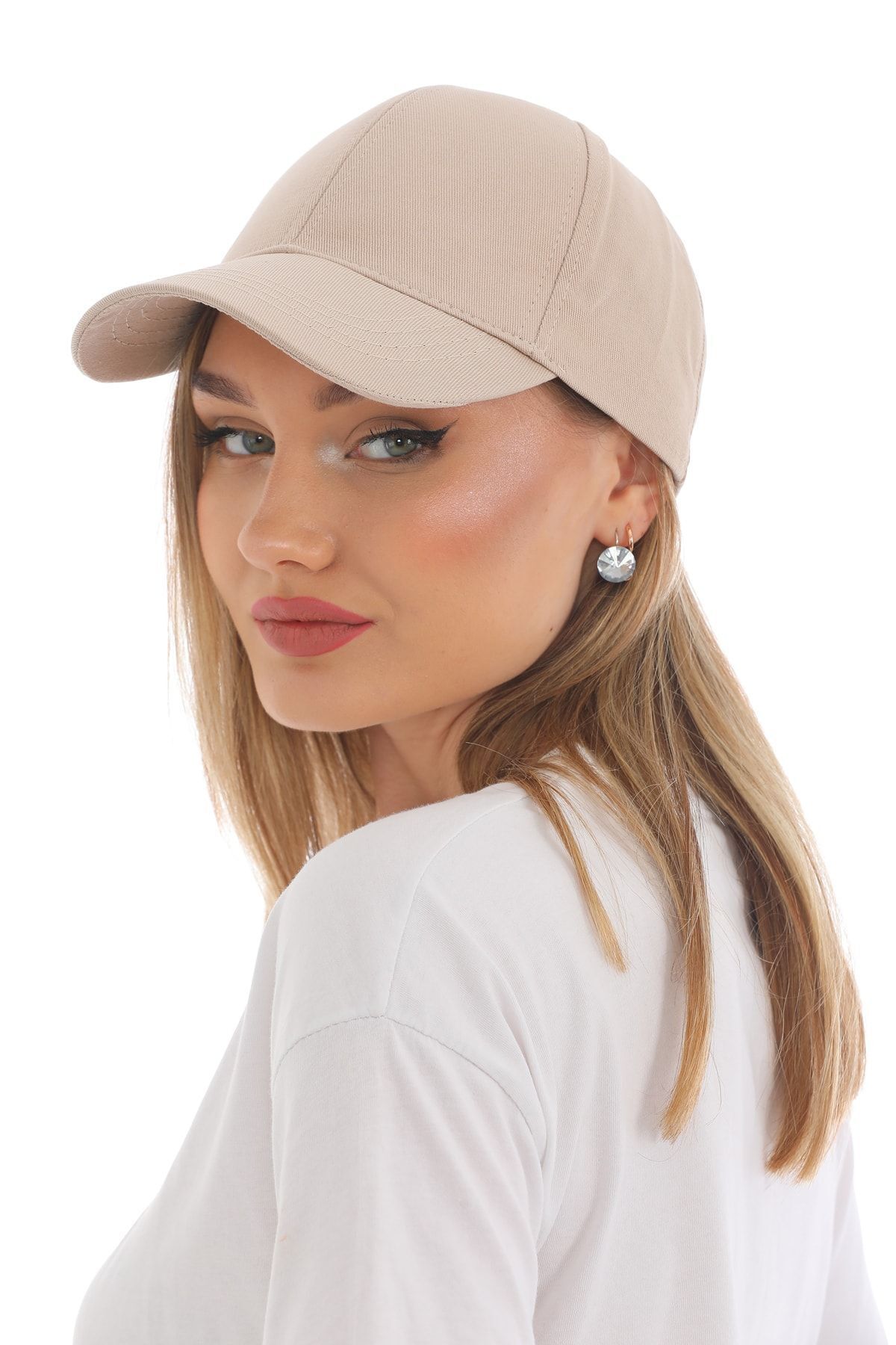 Ritagarcia Unisex Ayarlanabilir Bej Spor Basic Şapka