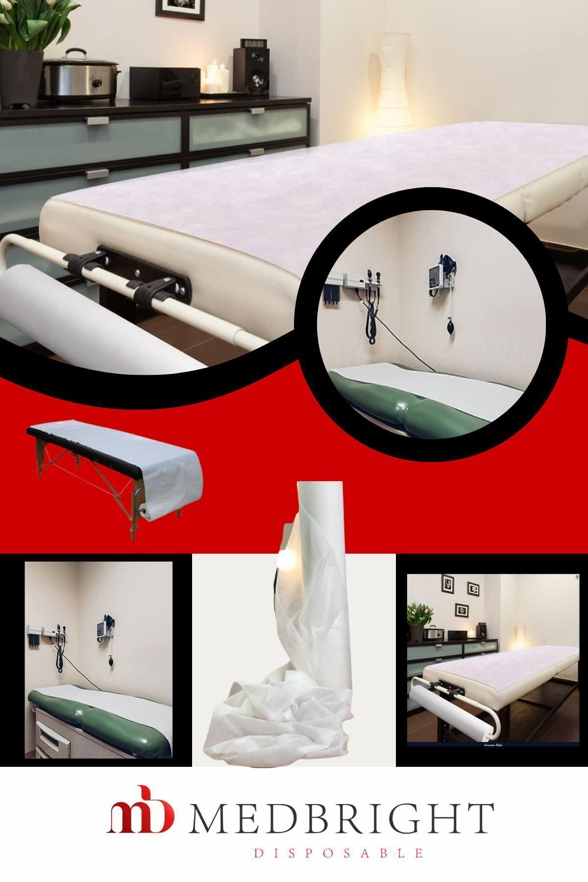 MEDBRIGHT Muayene Masa Örtüsü Ve Rulo Sedye Örtüsü 80m60cm