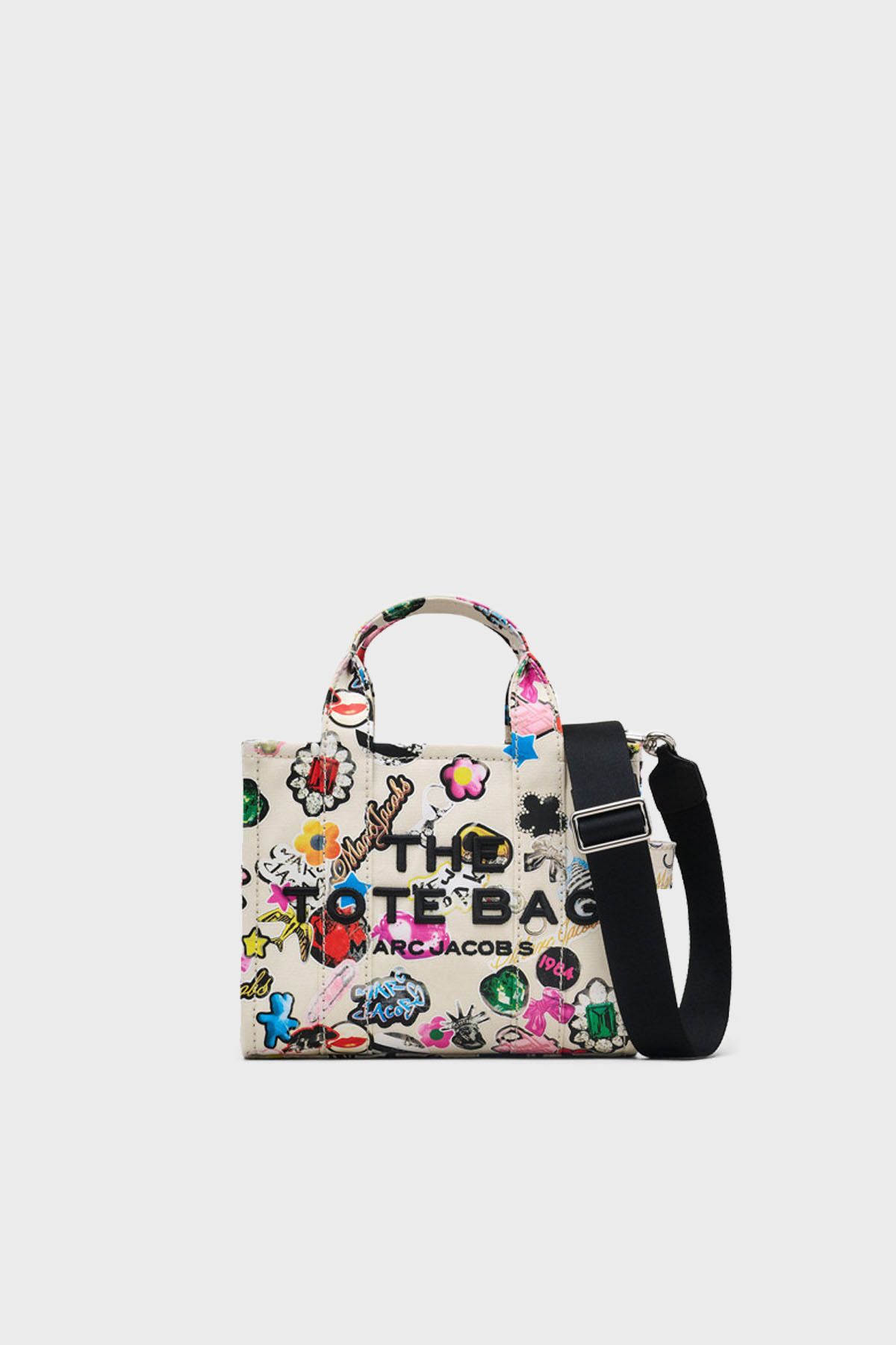 Marc Jacobs % 100 Pamuk Baskılı Çıkarılabilir Askılı Tote Çanta ÇANTA 2S5HTT002H03 101