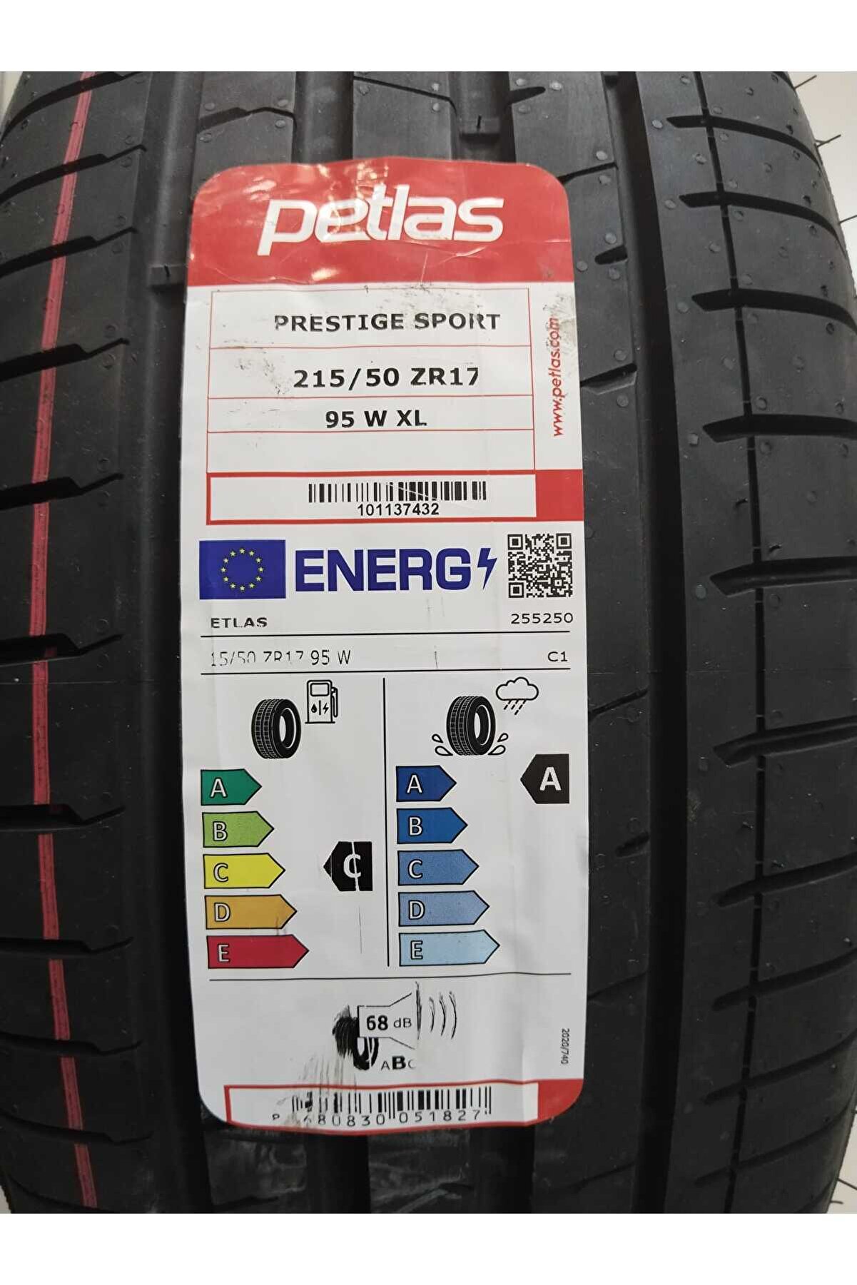 215/50 ZR17 TL 95W XL PRESTIGE SPORT PETLAS YAZ LASTİĞİ 2025 ÜRETİM