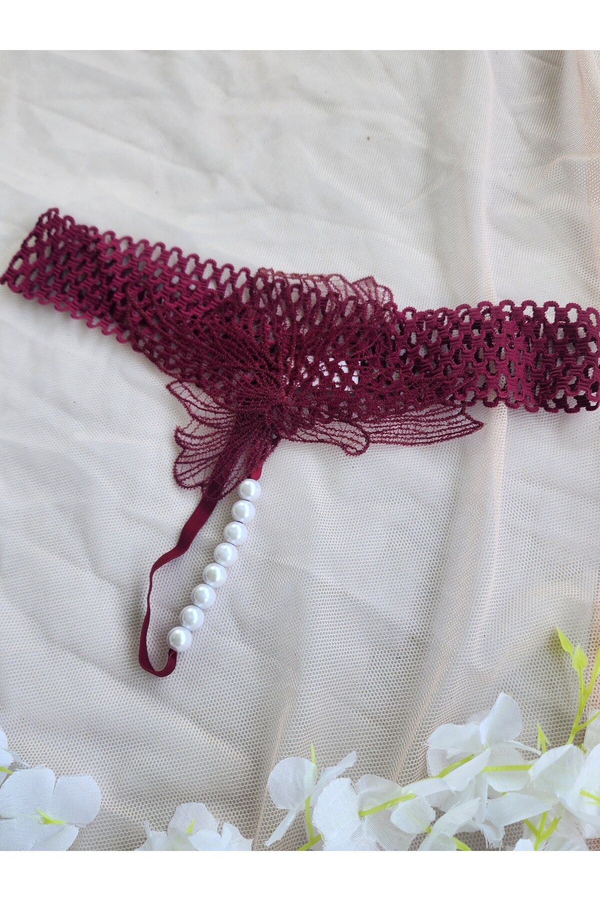 G&H UNDERWEAR İncili string tanga külot