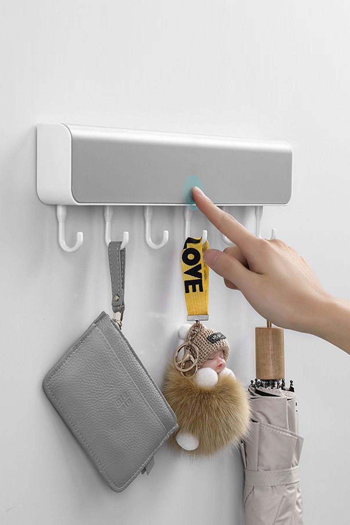 TEMBAY 1 Adet Kapı Arkası Askılık Organizer Askılık Mutfak Askılık Banyo Askılık Anahtar Askılık Çok Amaçlı
