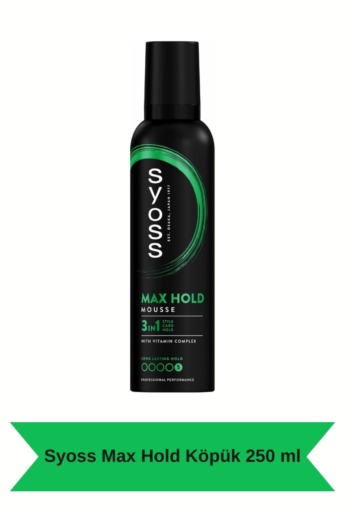 Syoss Max Hold Köpük 250 ml - Güçlü Tutuş için Saç Köpüğü