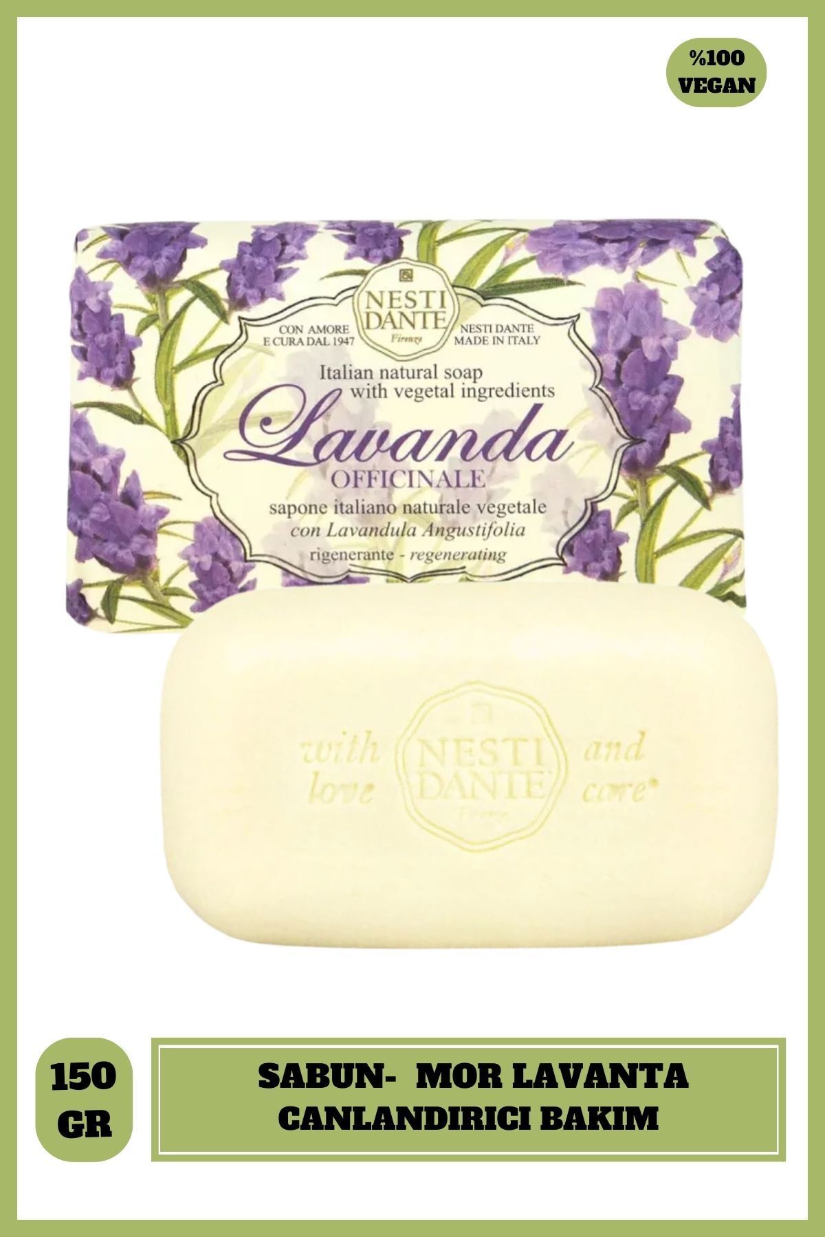 Nesti Dante Lavanda Officinale Katı Sabun 150g |nemlendirici Ve Sakinleştirici| Lavanta