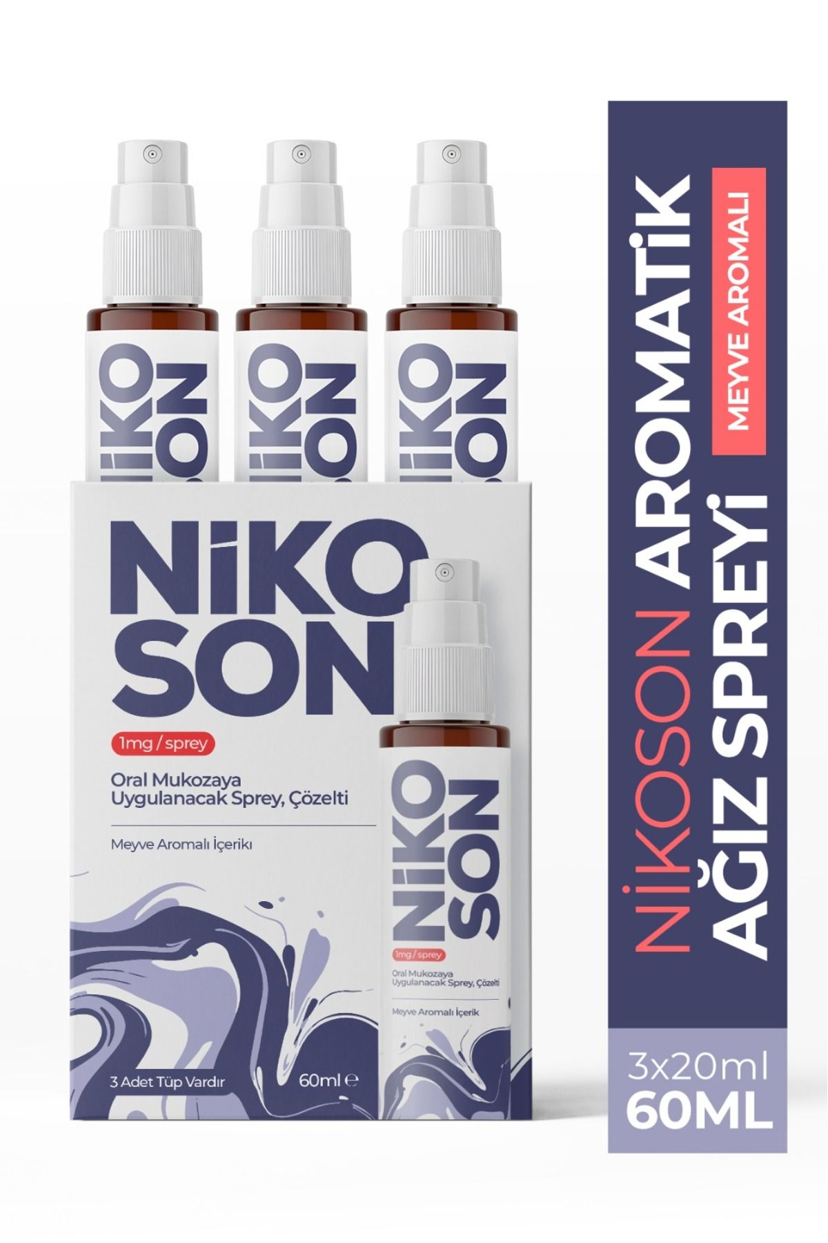 NİKOSON Bitkisel Aromalı Günlük Ağız Spreyi 3x20ML