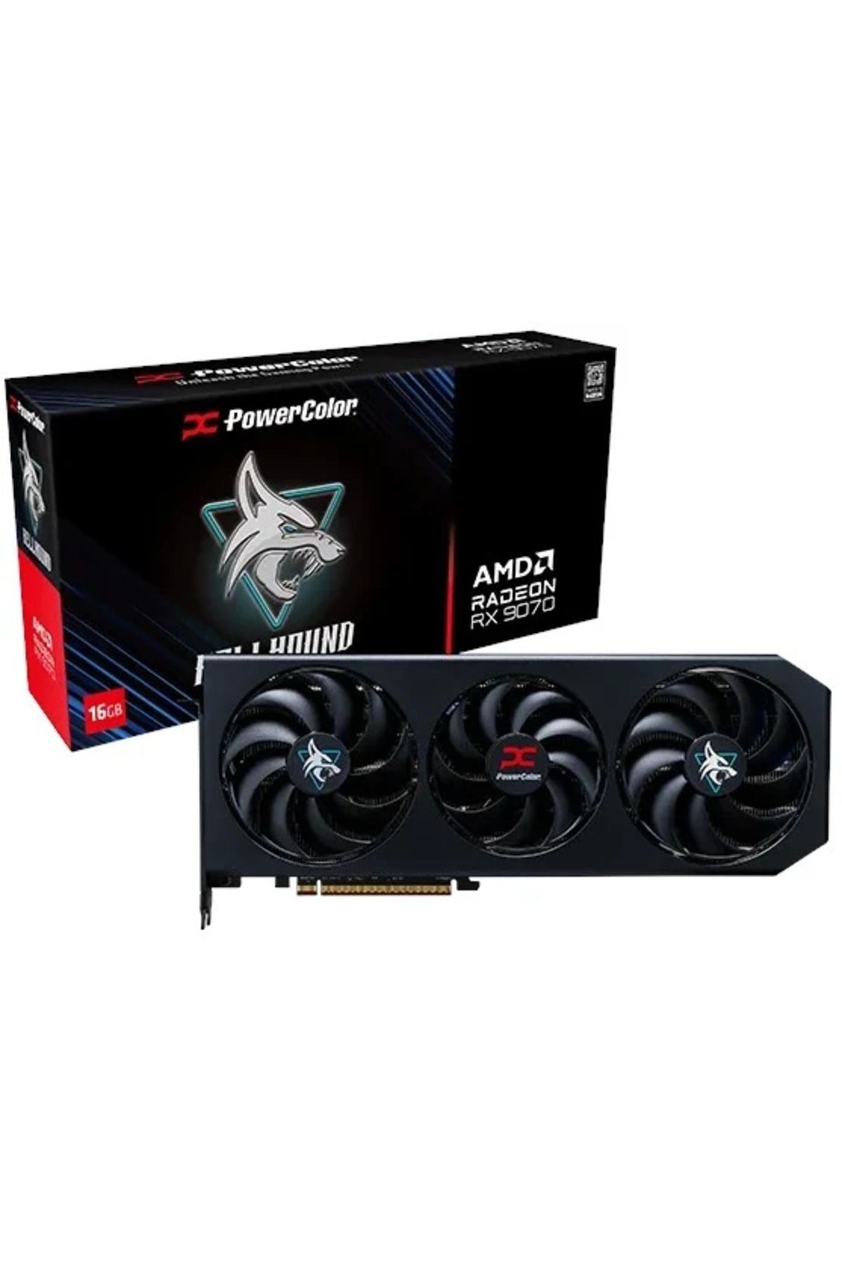 POWERCOLOR HELLHOUND RADEON RX9070 16G-L/OC GDDR6 256Bit Gaming Ekran Kartı