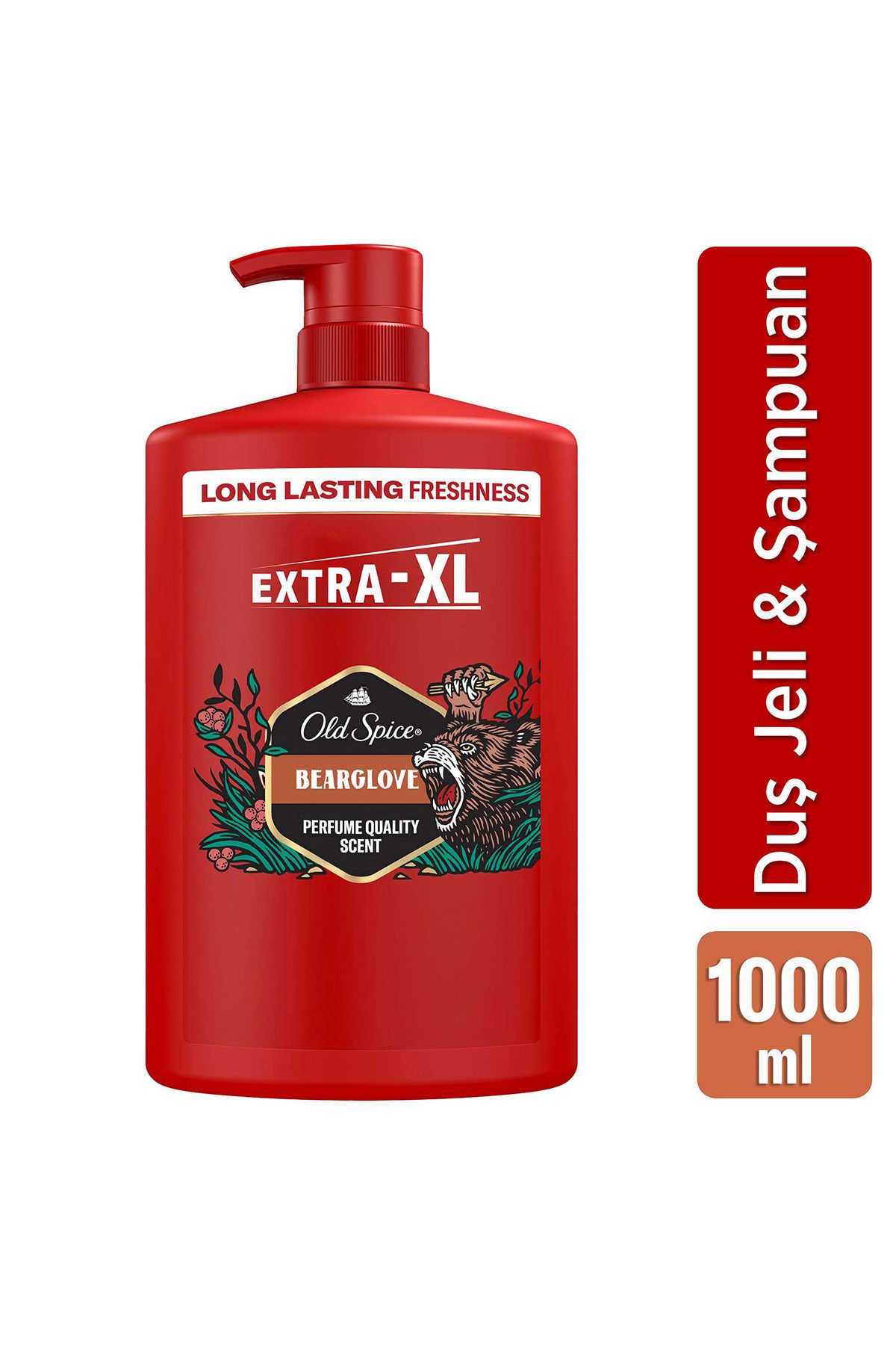 Old Spice Bearglove Erkek Duş Jeli ve Şampuan 1000 ml XXL Büyük Boy