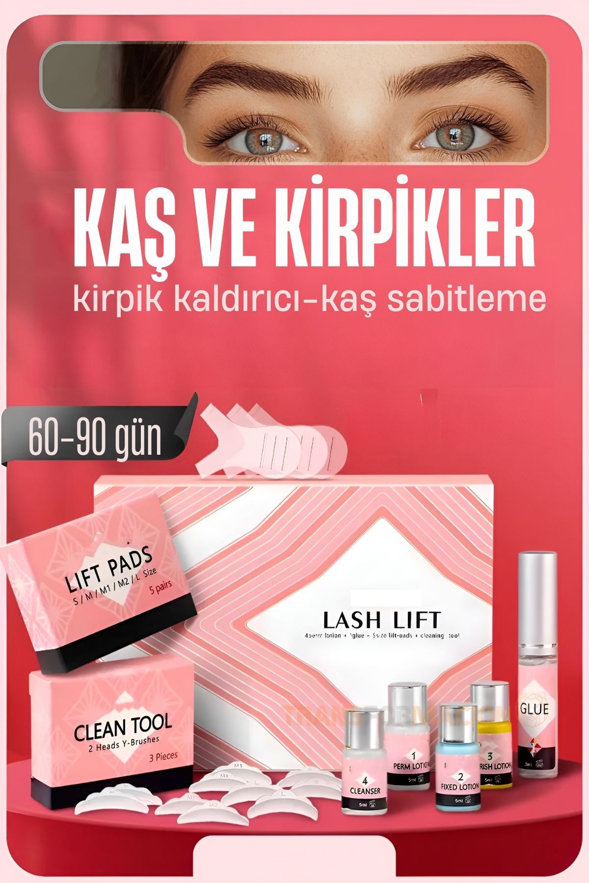 Transformacion Lifting Seti - Kirpik Perması Kirpik Kaldırma Seti - Kaş Sabitleyici Multi Kullanım 721671