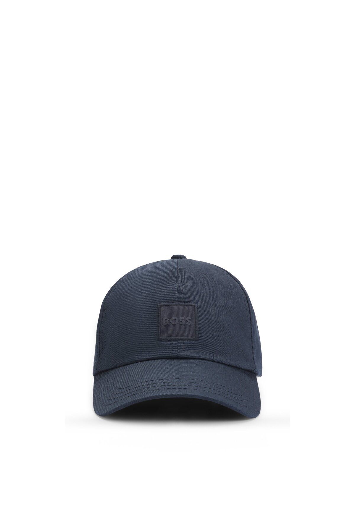 BOSS Dokuma logolu pamuk-twill şapka