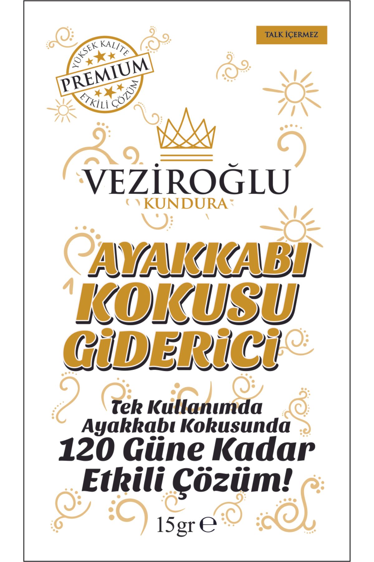 Veziroğlu Kundura 12 Adet Ayakkabı - Ayak Kokusu Giderici
