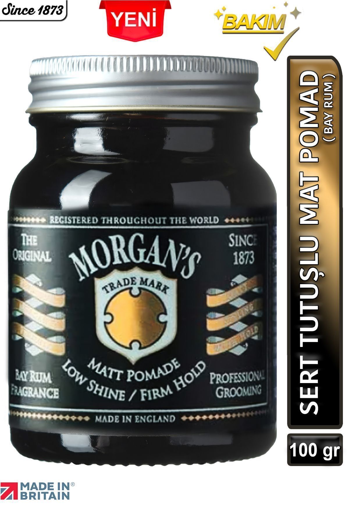 Morgan's Pomade Morgan's Bay Rum Matt Pomade - Sert Tutuşlu Mat Pomad 100gr