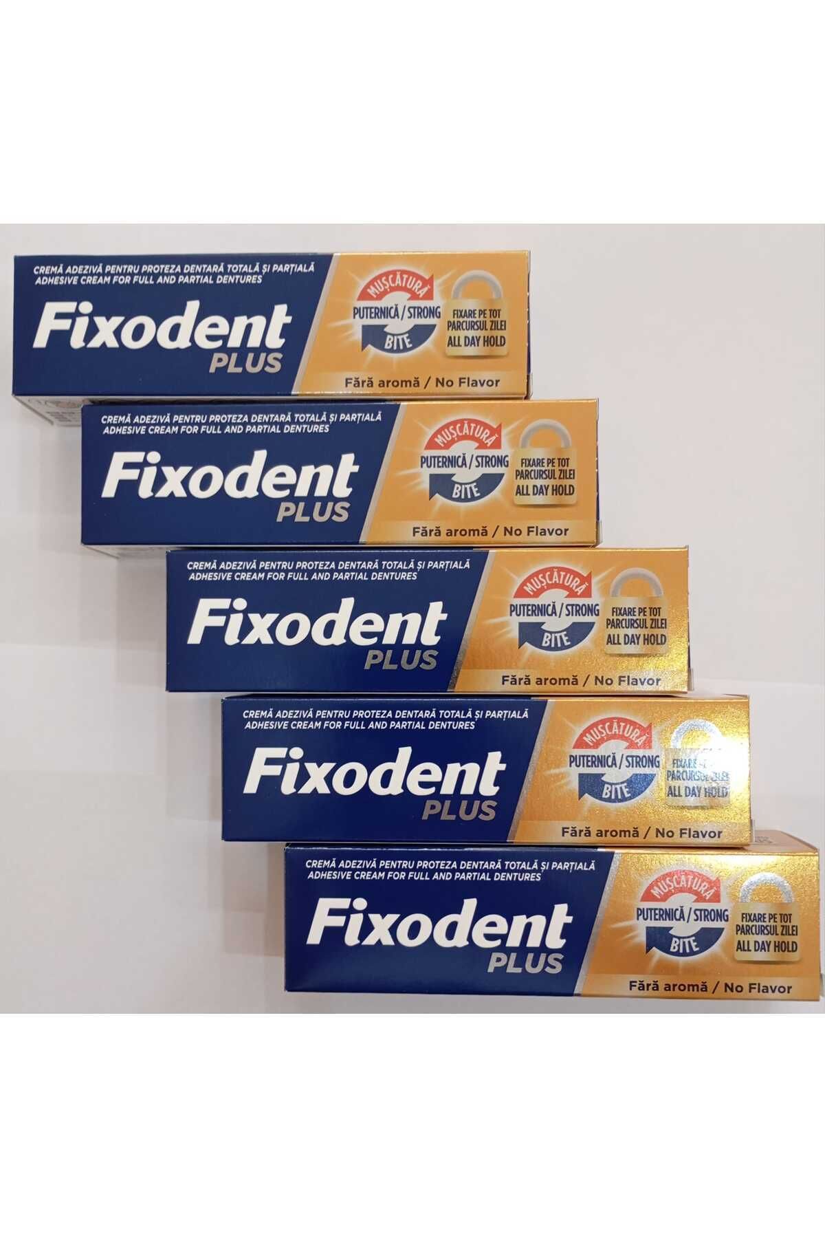 Fixodent Plus Güçlü Tutuş Protez Yapıştırıcı 40 Gr - 5 Adet