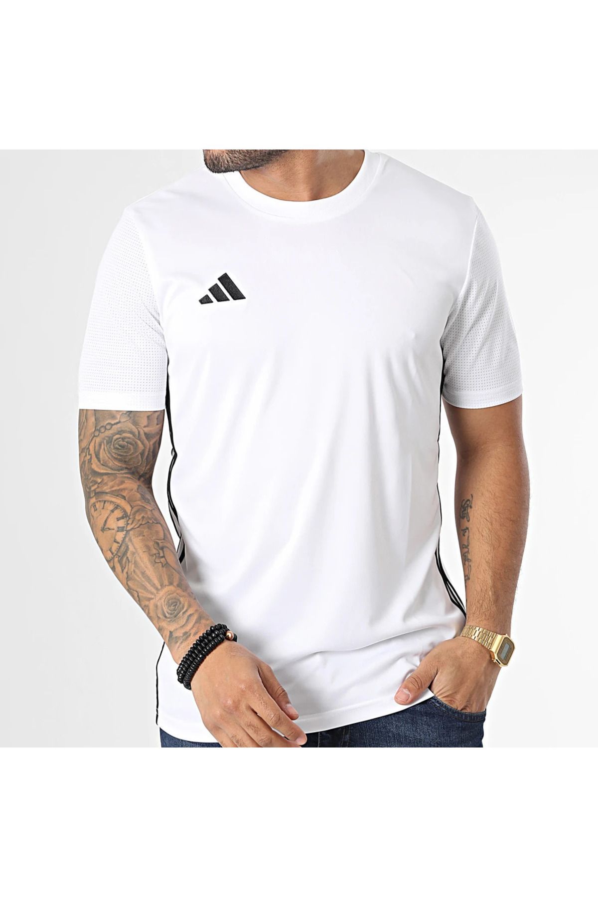 adidas Tabela 23 Jsy Erkek Spor Günlük Tişört H44526 Beyaz