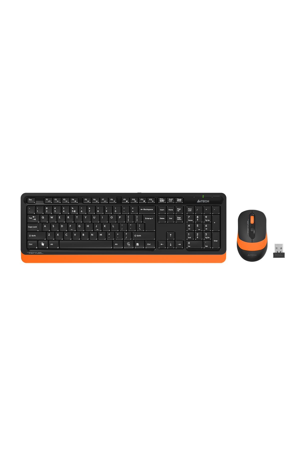 A4 Tech Fg1010 Usb Tr Q Turuncu Kablosuz Klavye Mouse Set