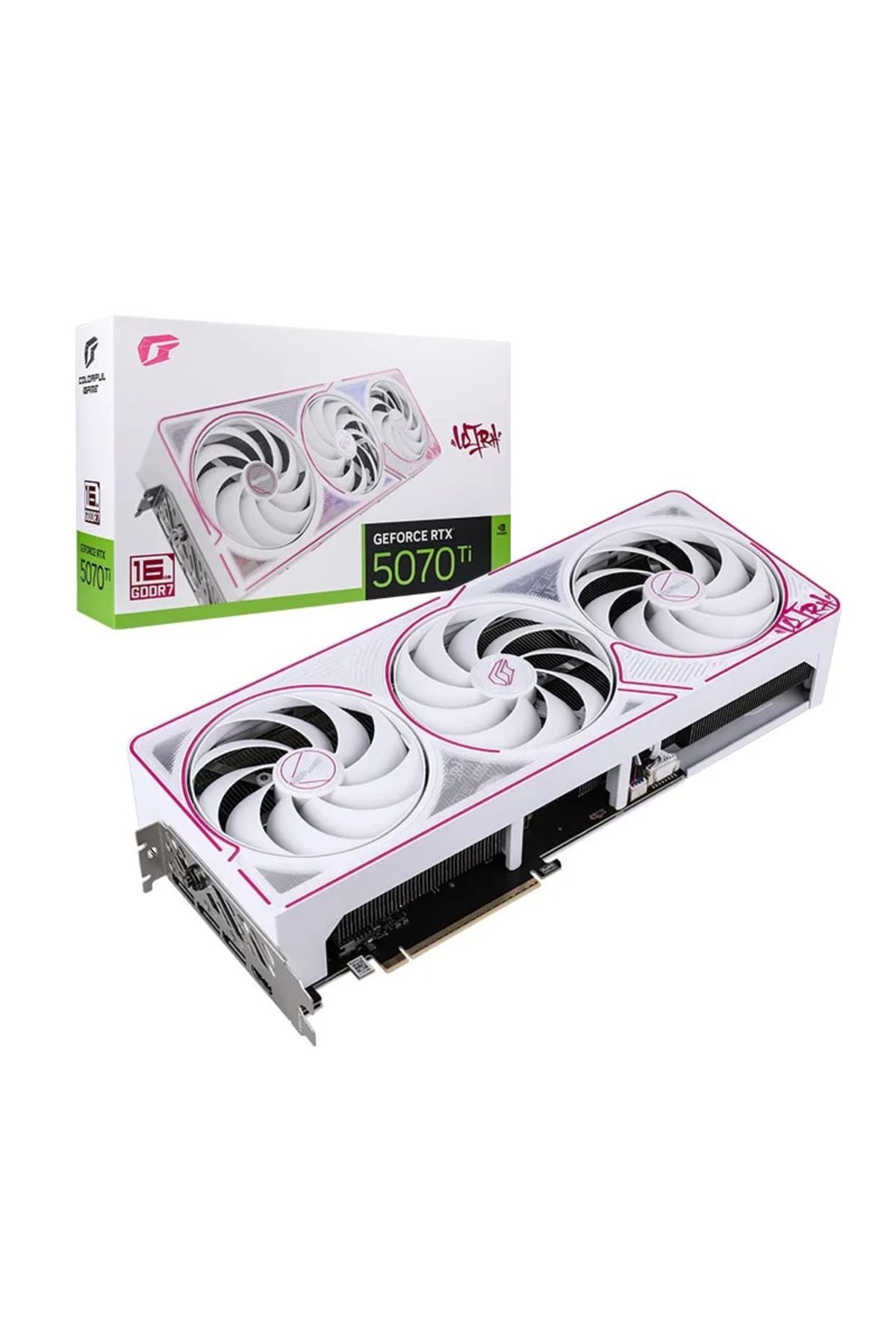 Colorful İgame Geforce Rtx 5070ti Ultra W Oc Gddr7 256bit (OC 16GB-V) 16gb Gaming (OYUNCU) Ekran Kar