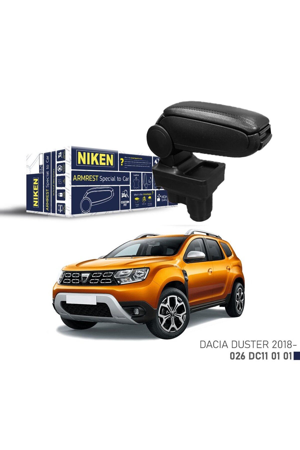 Niken Dacia Duster Kol Dayama Kolçak Vidasız Orta Konsol 2018