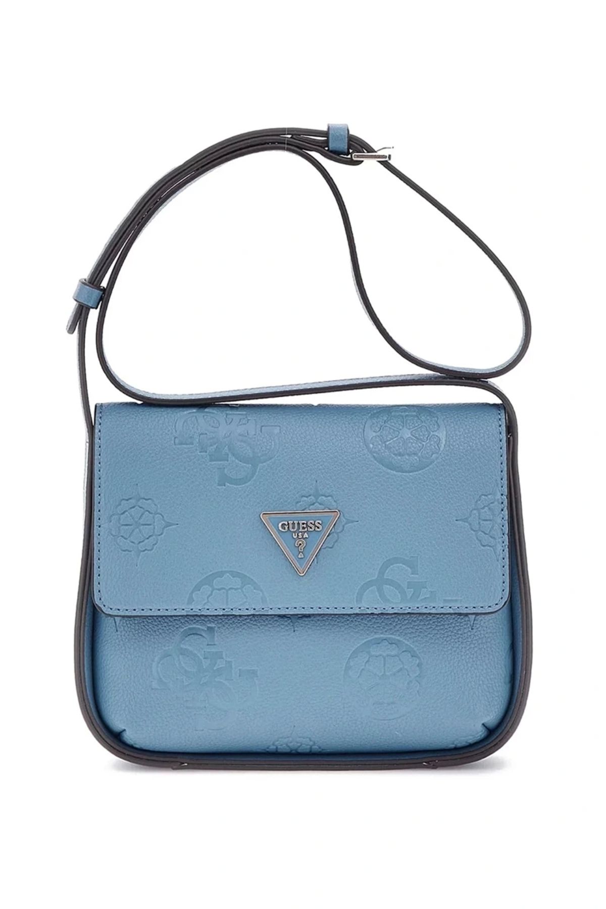 Guess Keandra Crossbody Flap Kadın Mavi Çapraz Çanta Hwpl9323200-slg