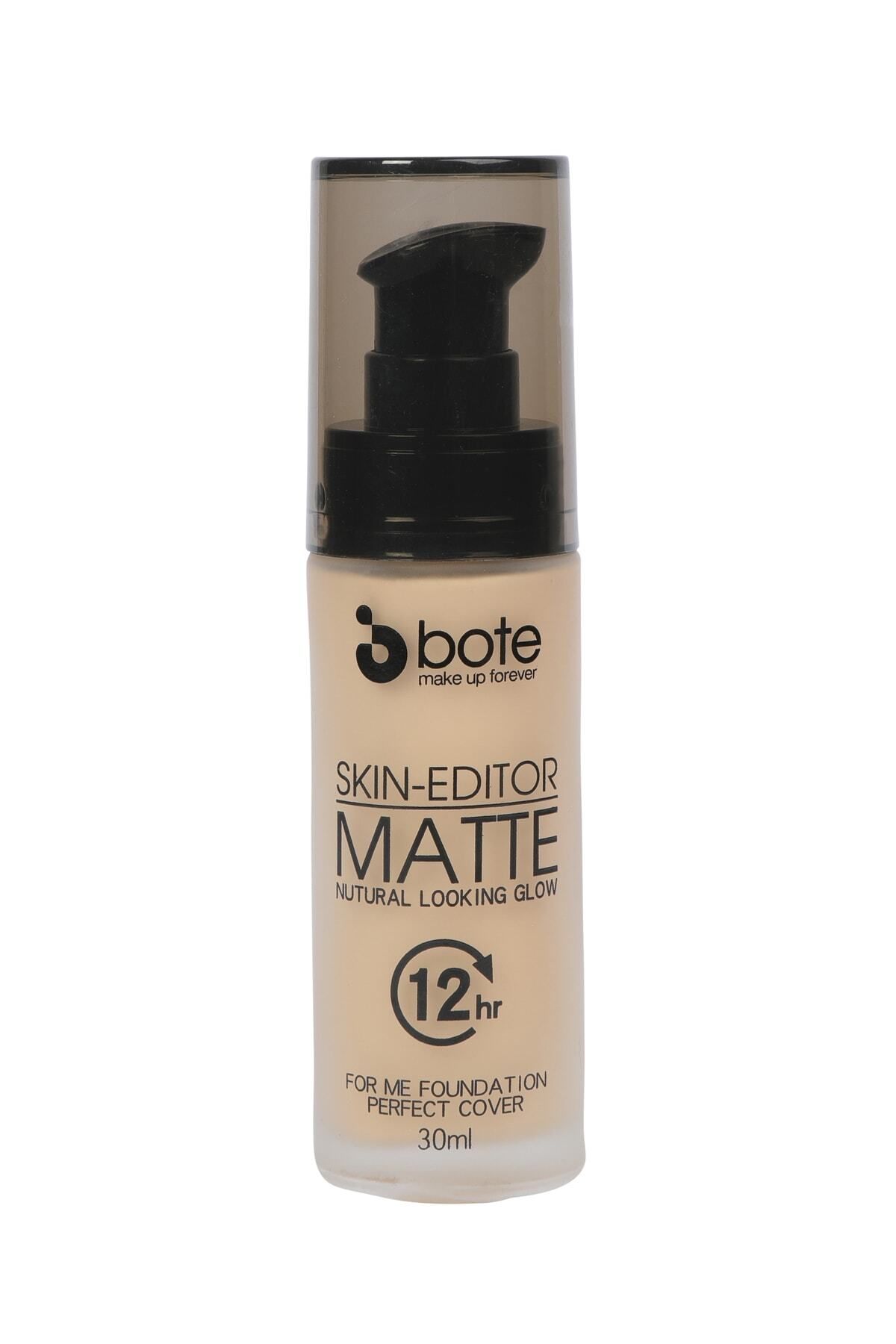 Bote Makeup Liquid Foundation Skin Editor Matte Nutural Looking Glow 02 30 Ml