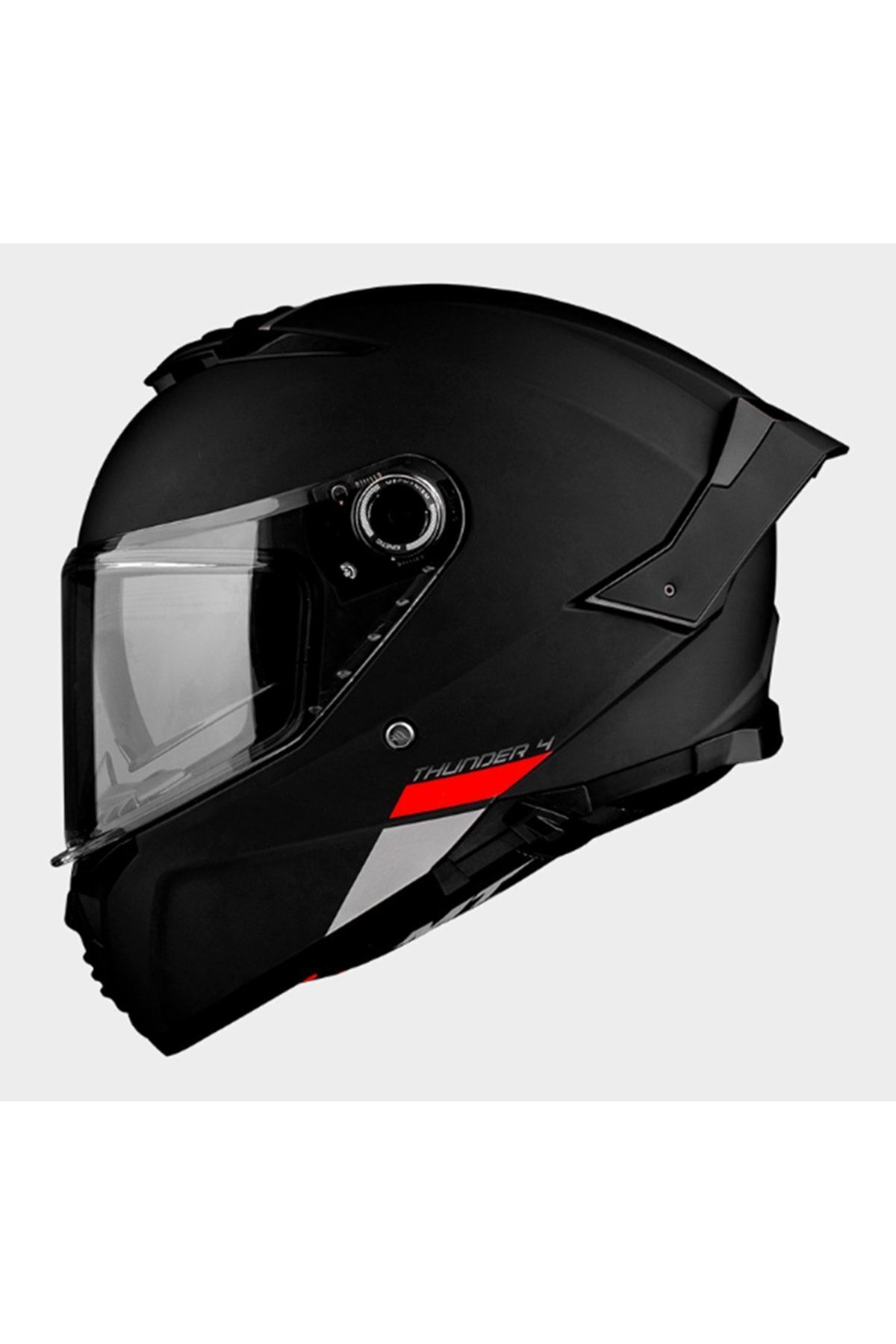 MT Kask Thunder 4sv Solid A1 Mat Siyah - Iç Güneş Vizörlü