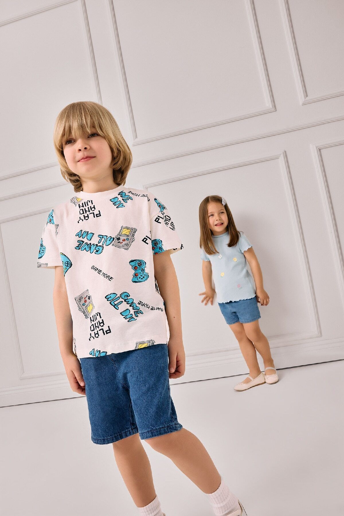 Defacto Erkek Bebek Basic Düz Jean Şort E8258a525sm