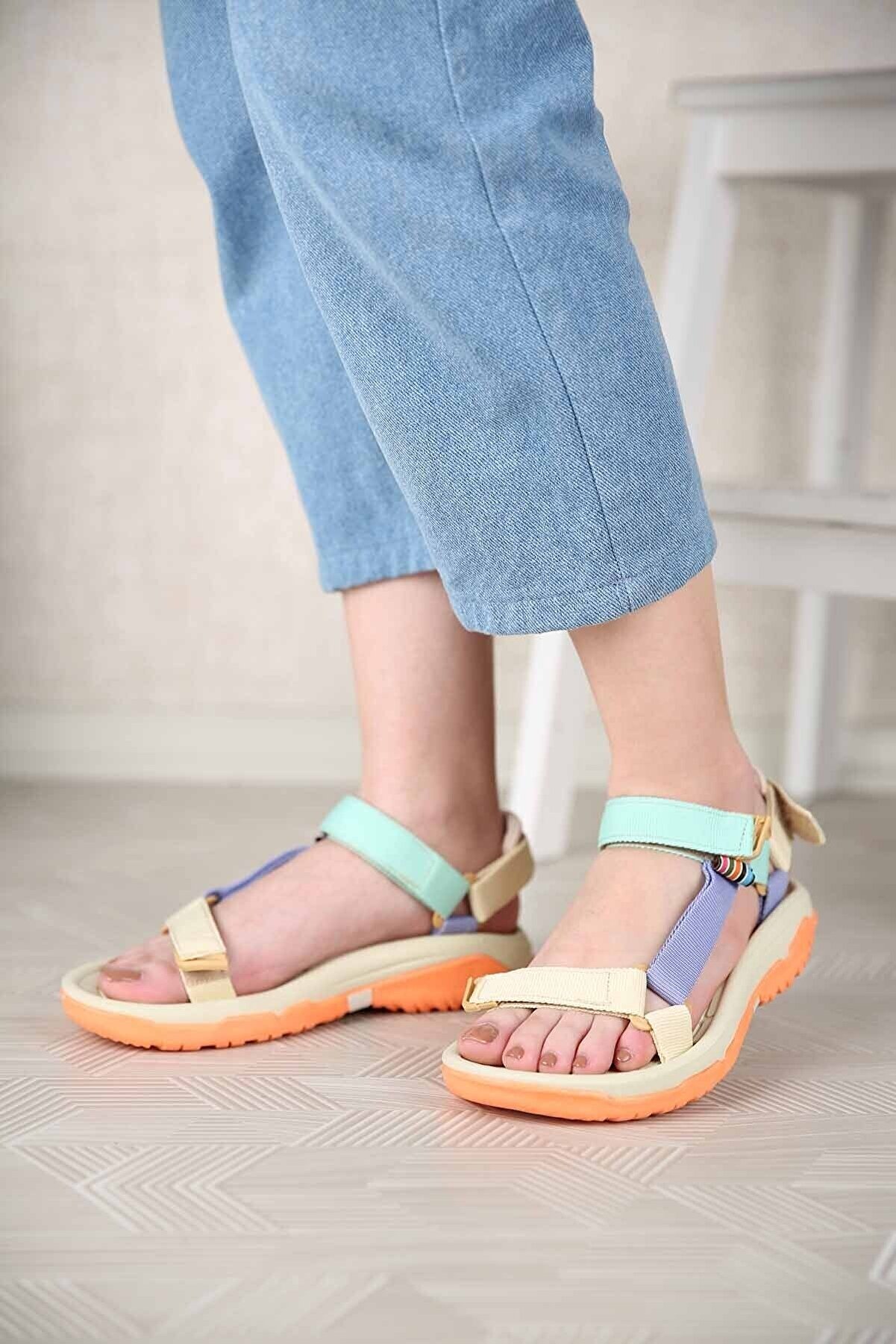Wenti Shoes Ws 100 Kadın Multi2 Outdoor Sandalet